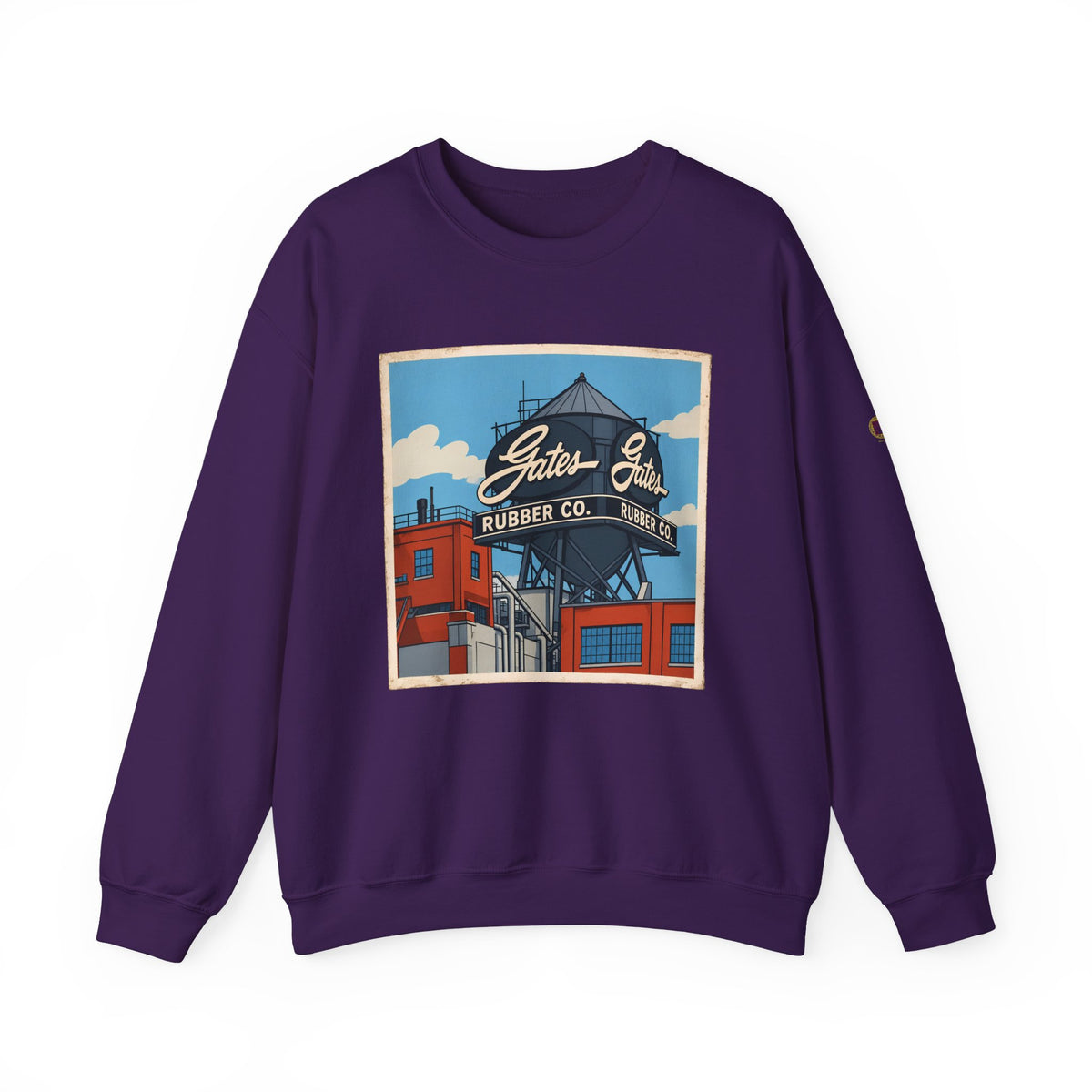 Gate's Rubber Company water tower - cartoon style | Native303 Sweatshirt