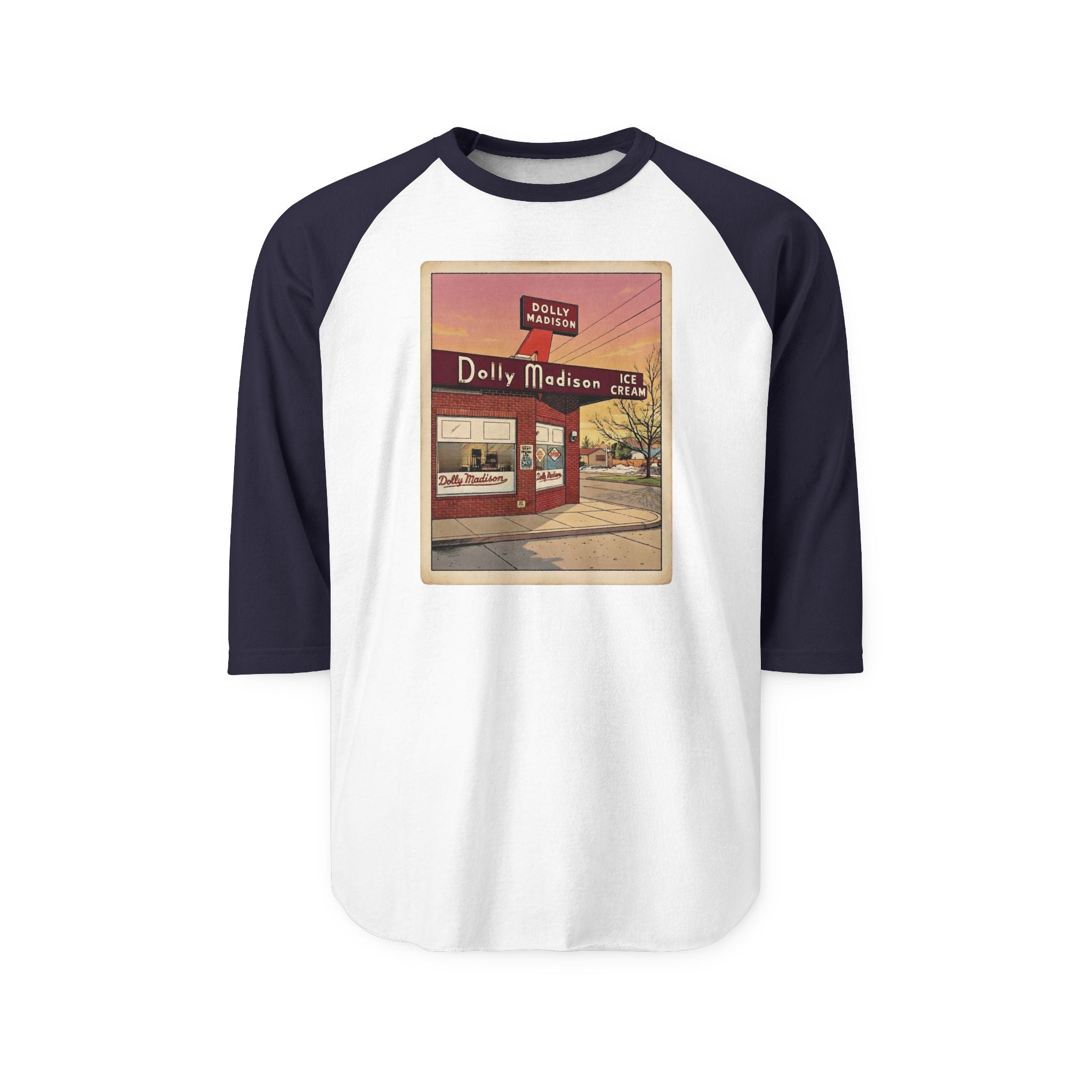 DOLLY MADISON | Retro Baseball Tee
