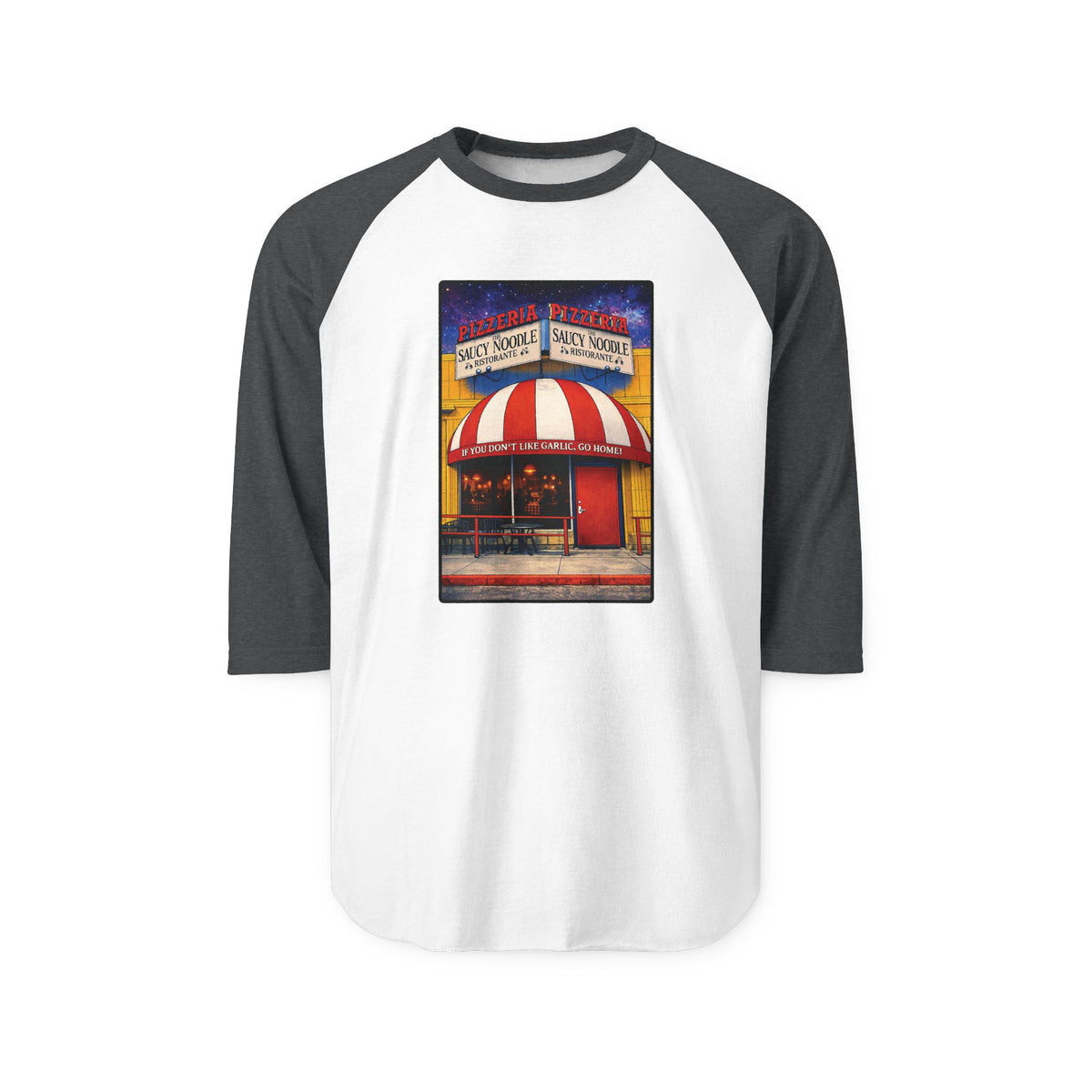 SAUCY NOODLE | Retro Baseball Tee