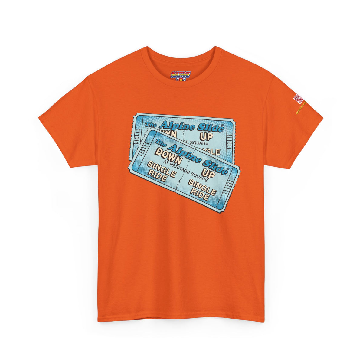 Alpine Slide comic style design- vintage Denver gear