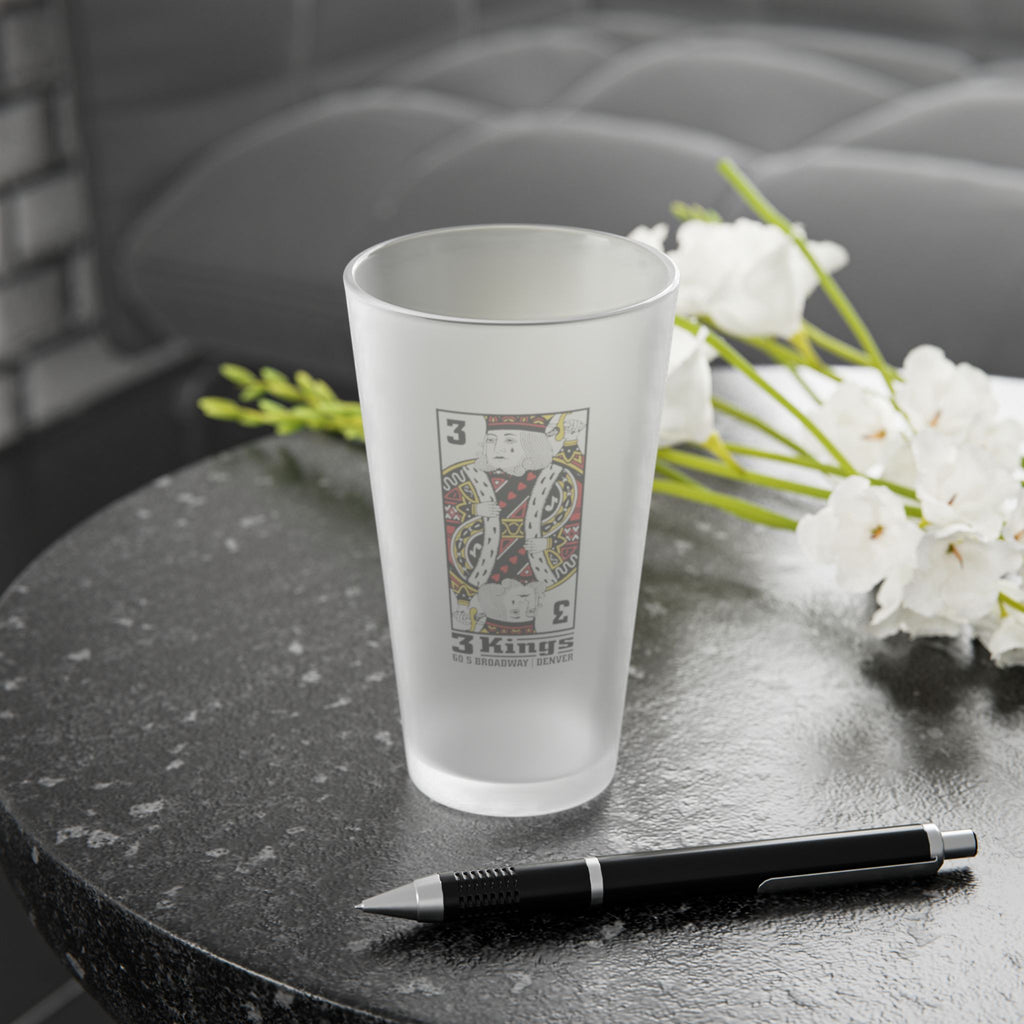 3 KINGS | Frosted Pint Glass 16oz