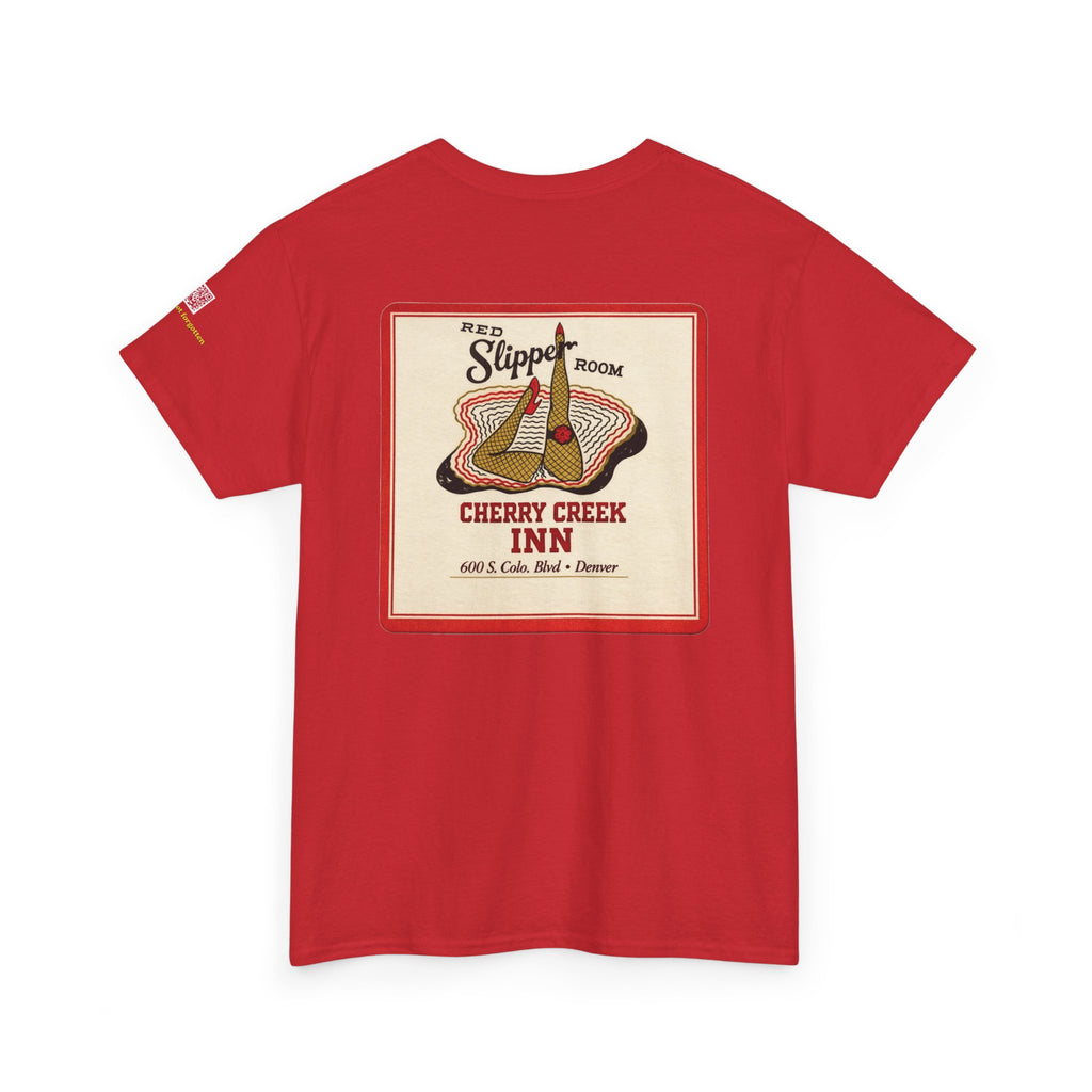 CHERRY CREEK INN - RED SLIPPER - vintage Denver gear