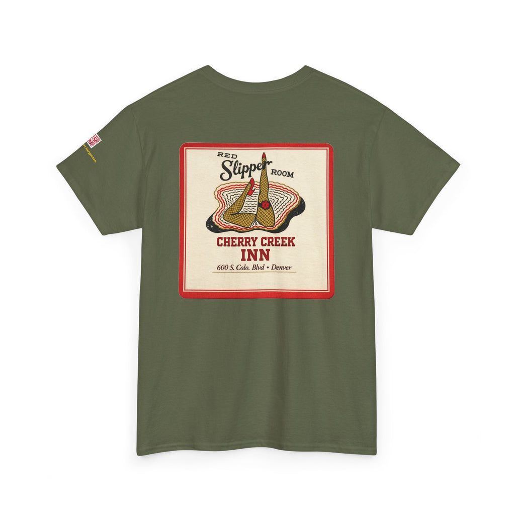 CHERRY CREEK INN - RED SLIPPER - vintage Denver gear