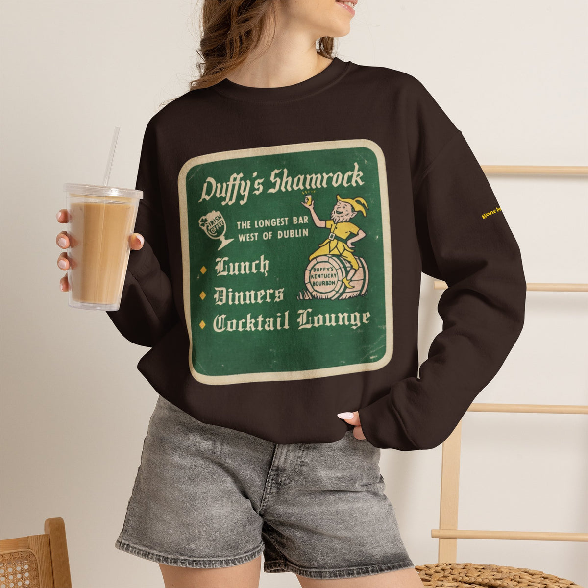 Duffys Shamrock Lounge old skool coaster | Native303 Sweatshirt