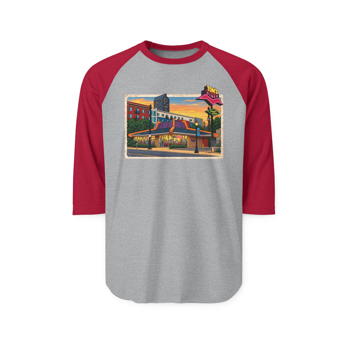 TOM’S DINER | Retro Baseball Tee