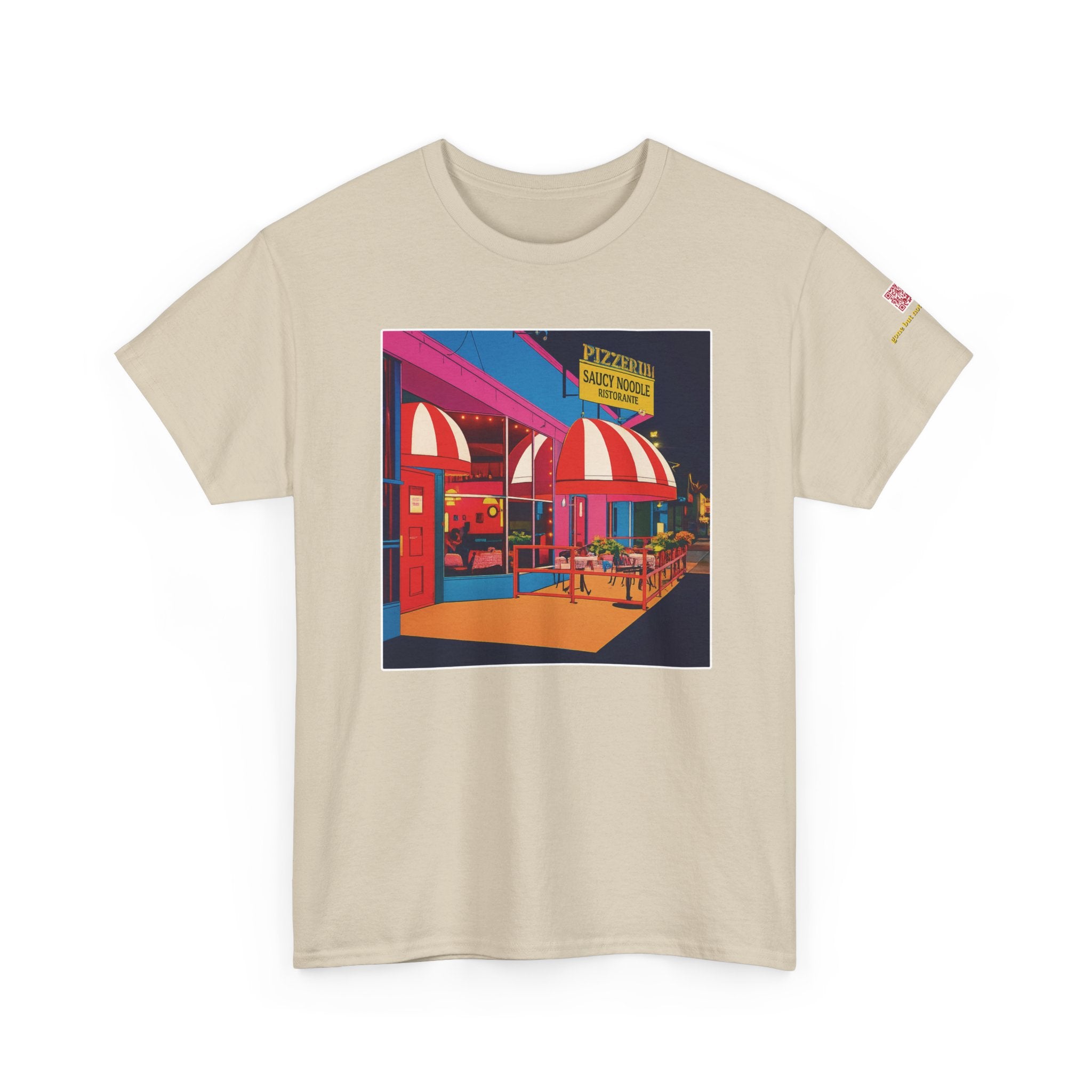 The Saucy Noodle pop art comic style - vintage Denver gear