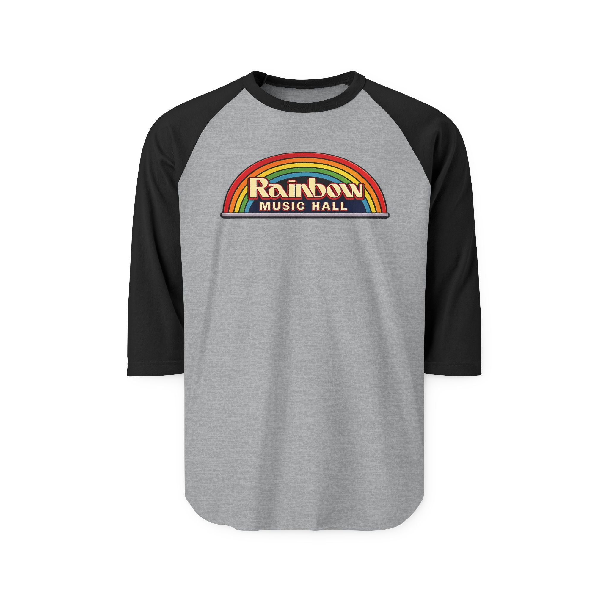 RAINBOW MUSIC HALL | Retro Baseball Tee