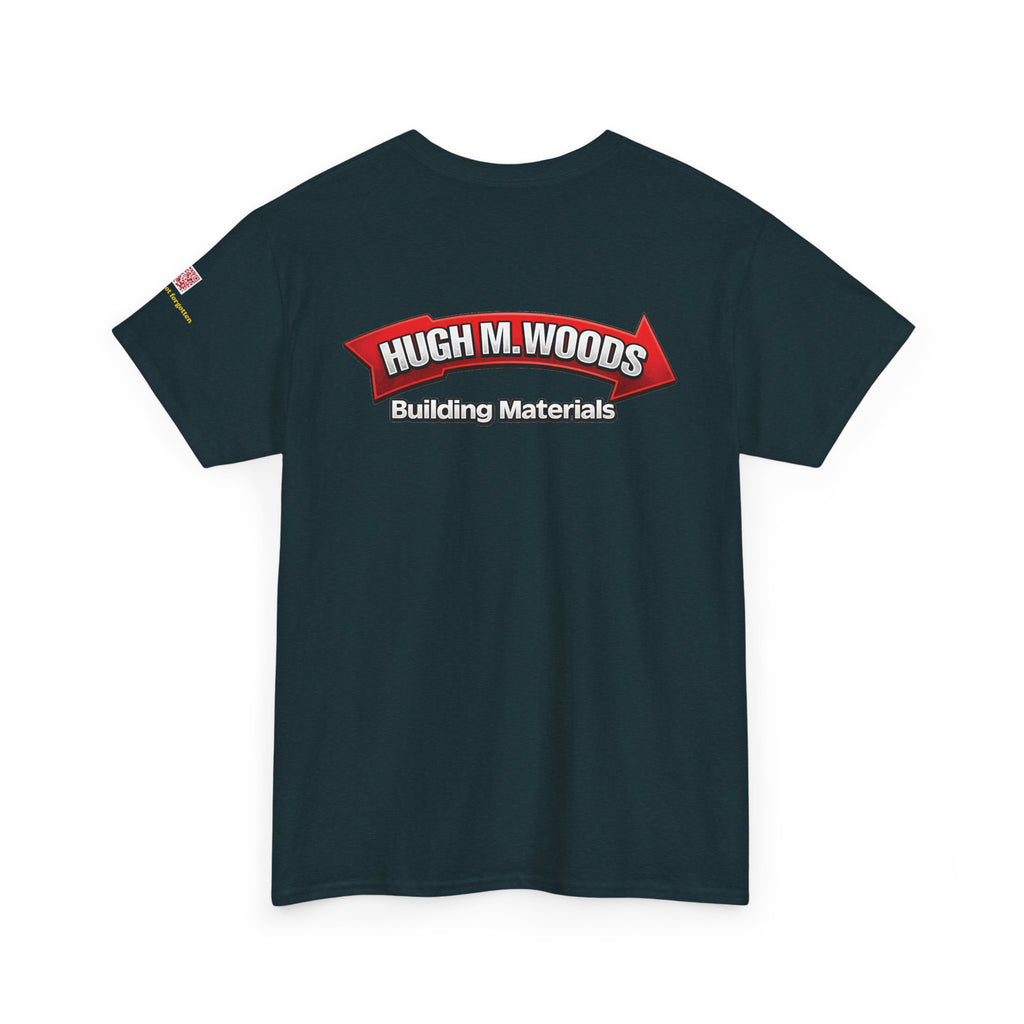 HUGH M WOODS logo - vintage Metro Denver gear