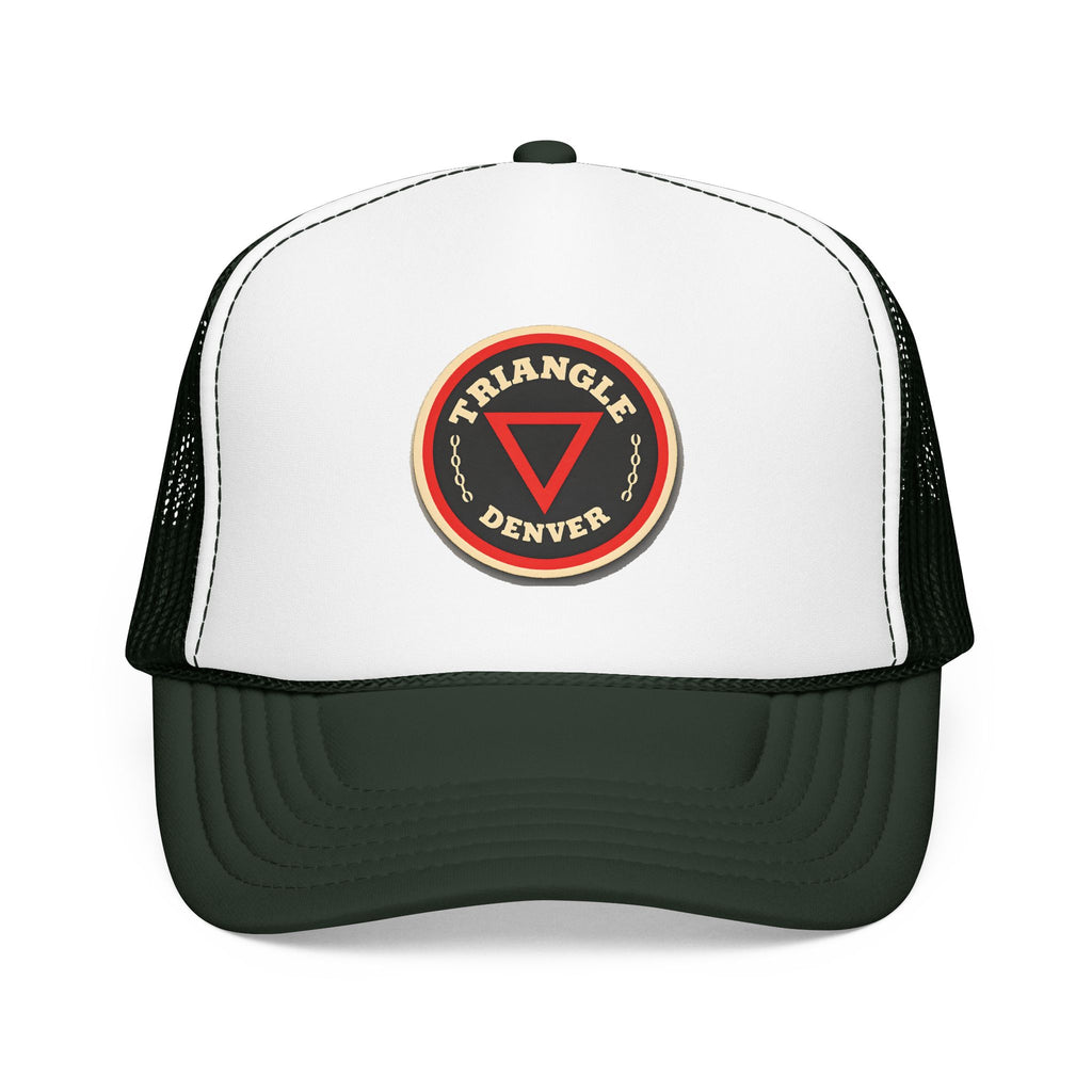 Triangle Bar Trucker Hat — Vintage Sailboat Foam Cap