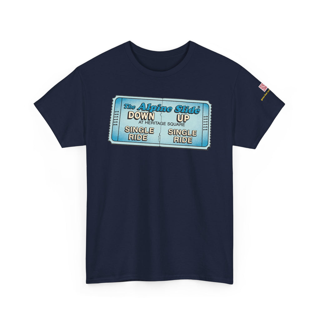 Alpine Slide comic style design- vintage Denver gear
