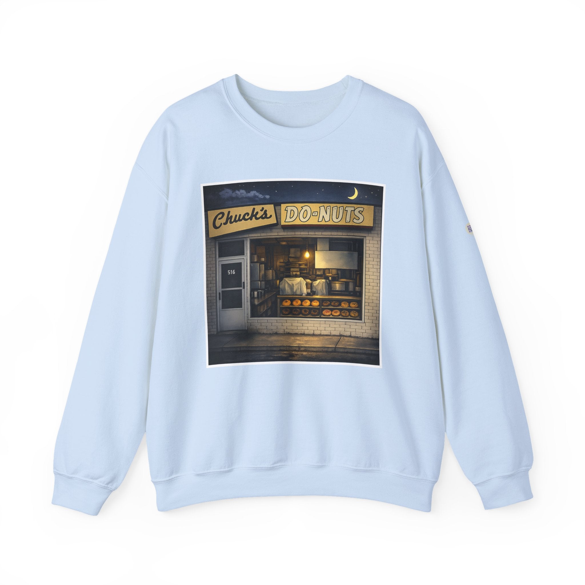 Chuck's Donuts nightscene | Native303 Sweatshirt