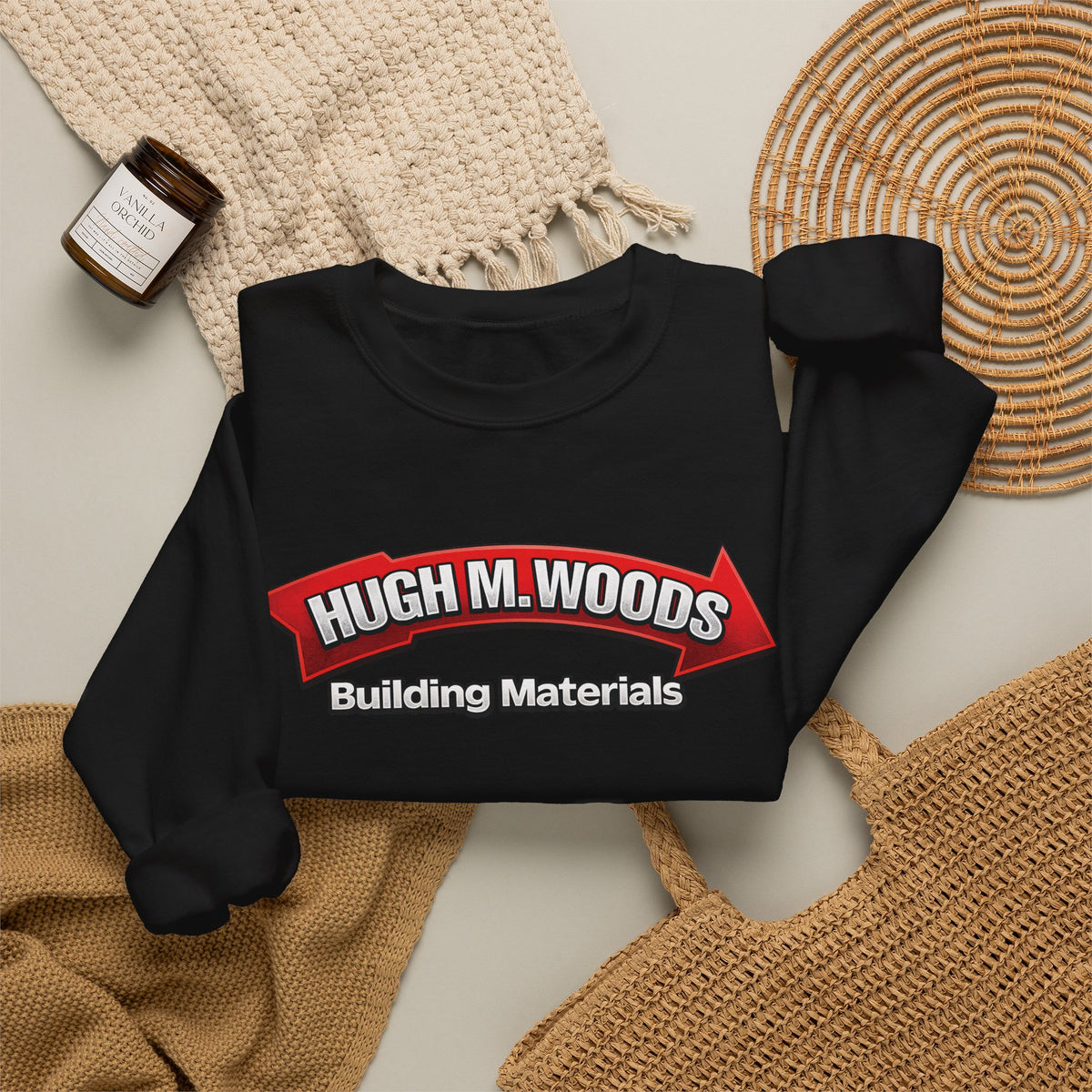 Hugh M Woods logo | Native303 Sweatshirt