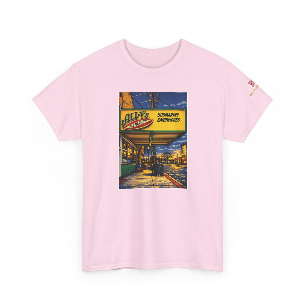 All-V's comic style design- vintage Denver gear