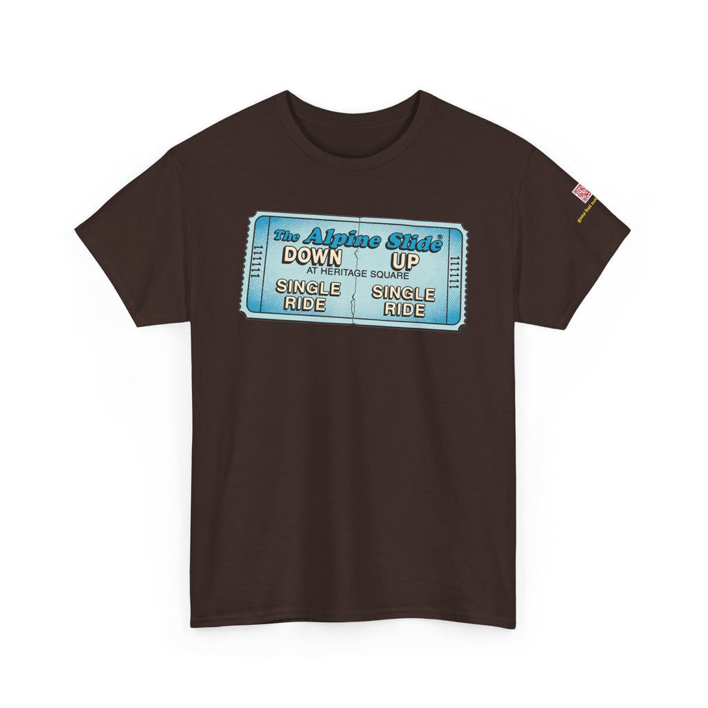 Alpine Slide comic style design- vintage Denver gear