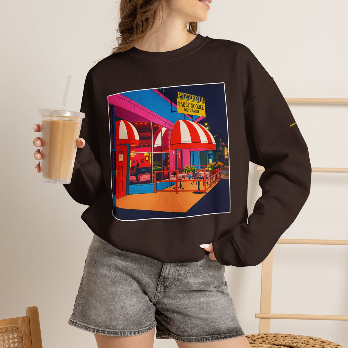 Saucy Noodle pop art comics style  | Native303 Sweatshirt