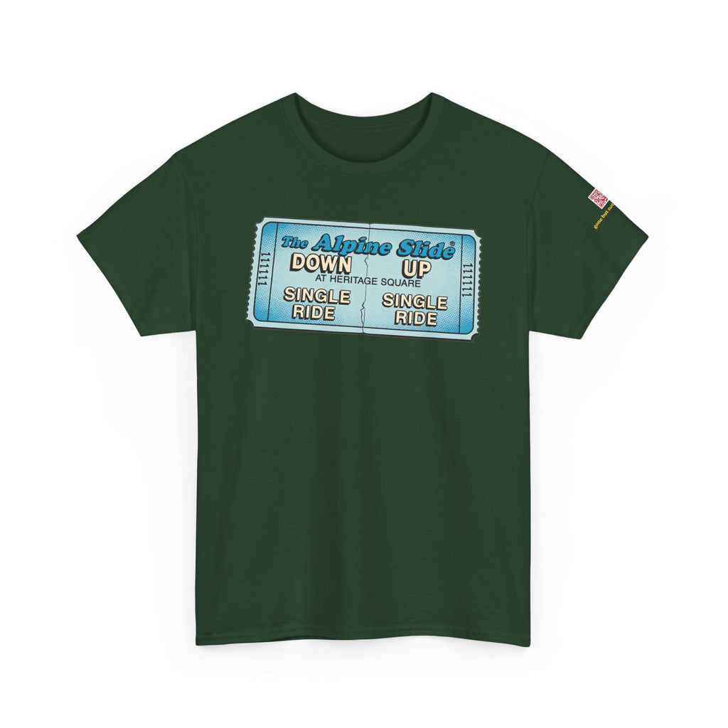 Alpine Slide comic style design- vintage Denver gear