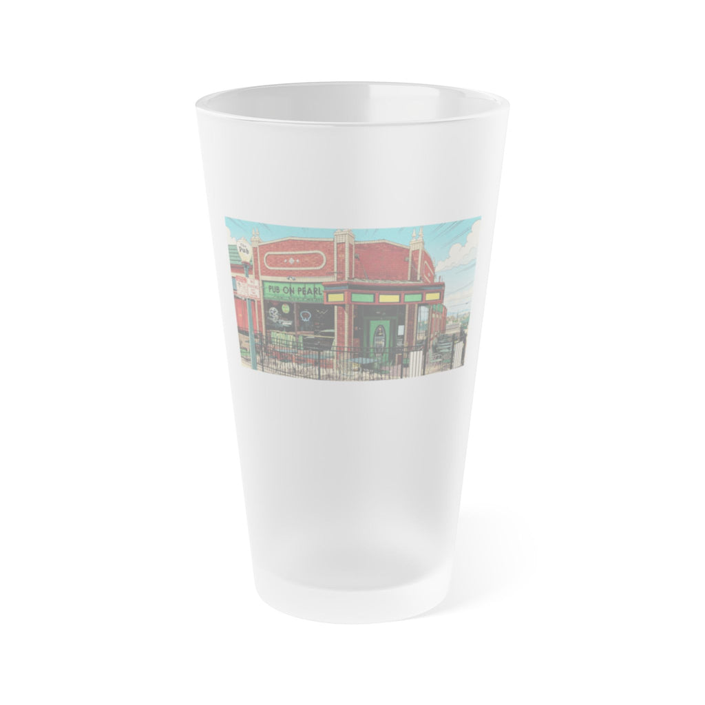 PUB ON PEARL | Frosted Pint Glass 16oz