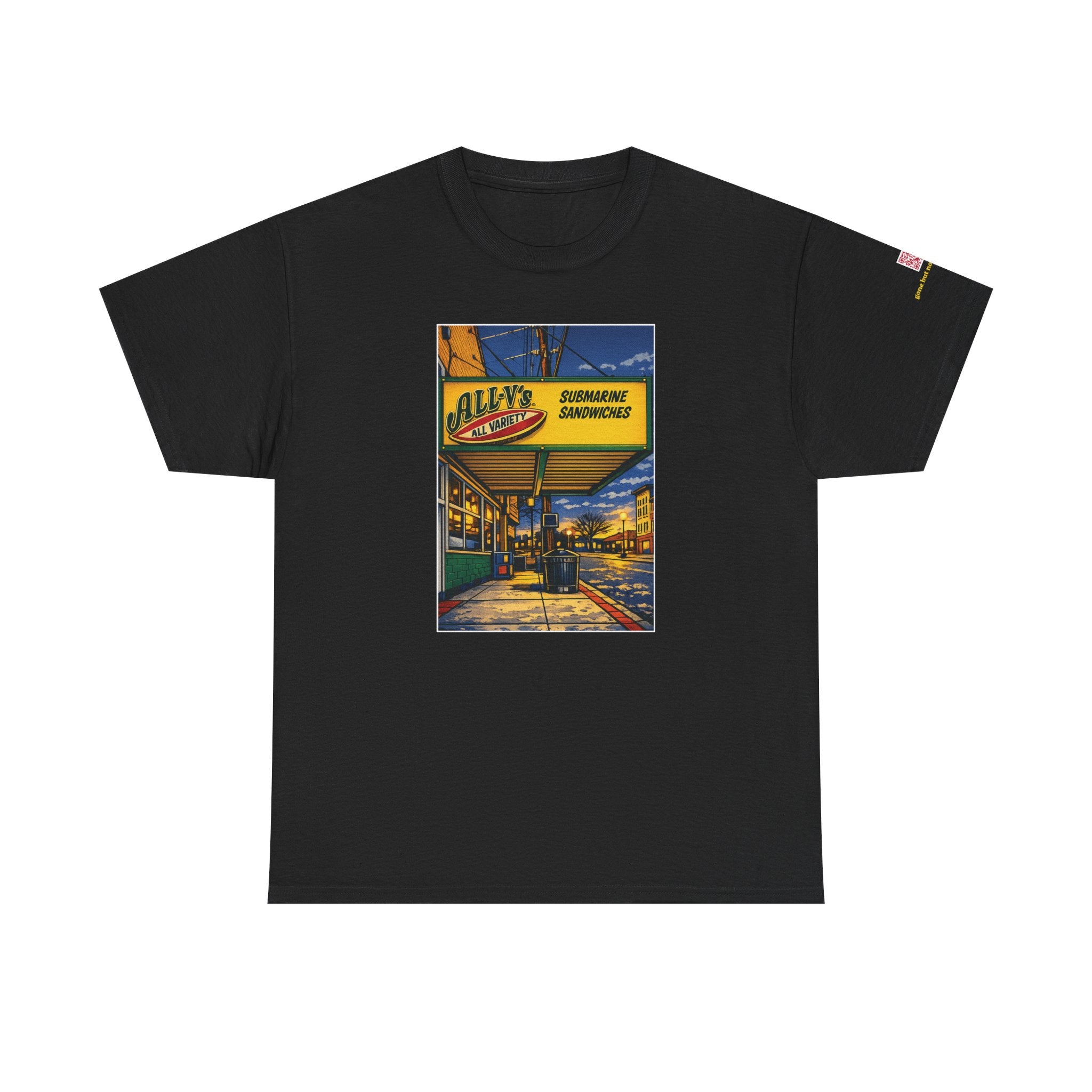 All-V's comic style design- vintage Denver gear