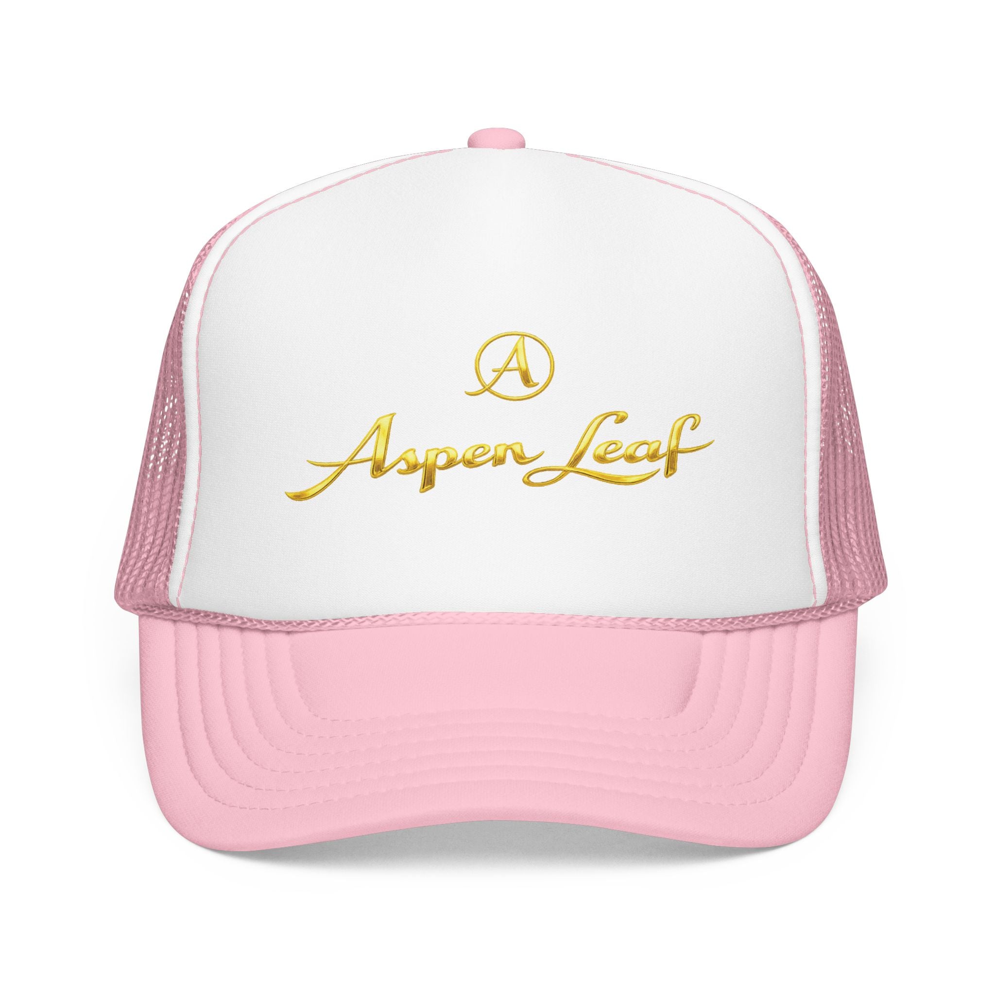 Aspen Leaf Trucker Hat — Vintage Sailboat Foam Cap