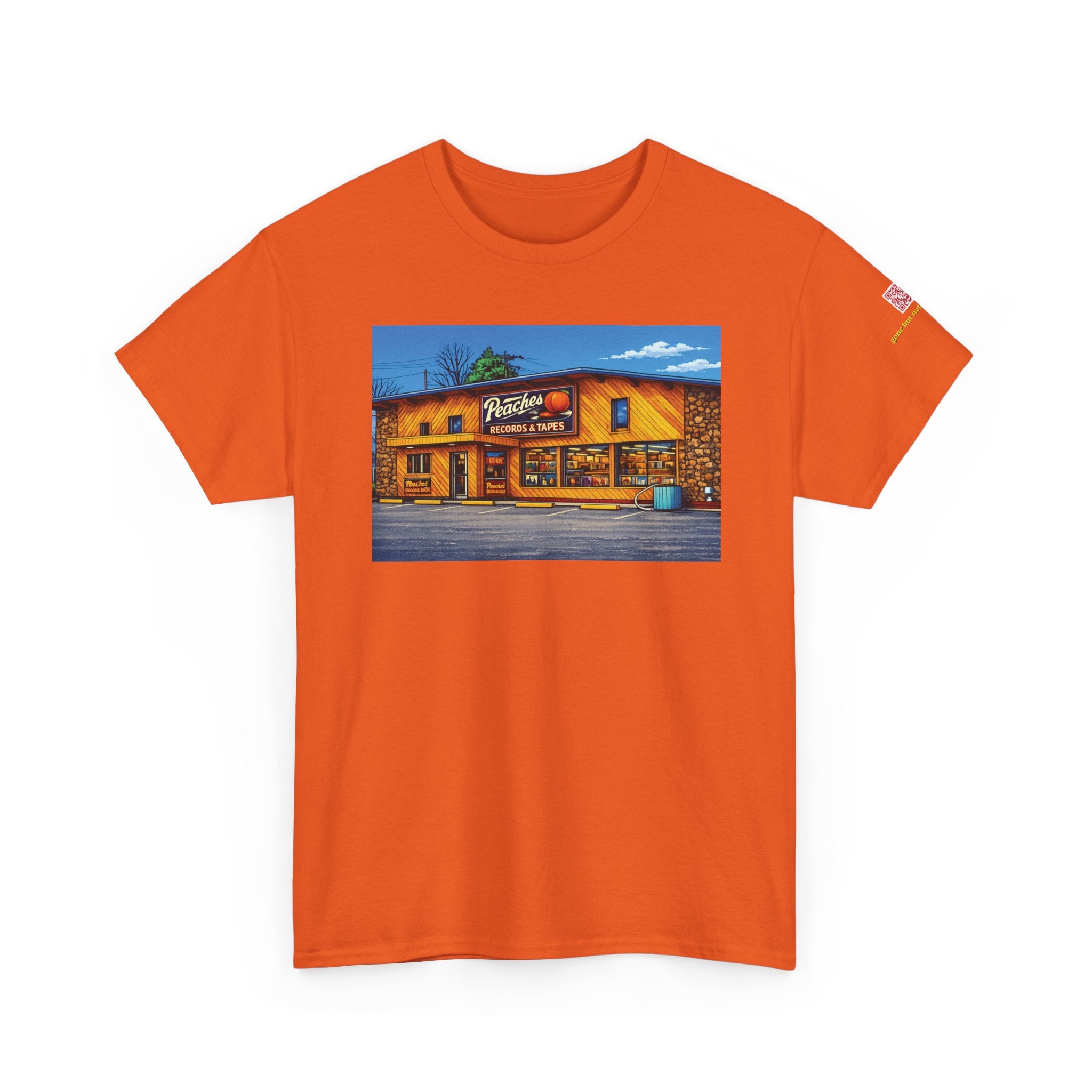 Peaches Records and Tapes (comic style) - vintage Denver gear