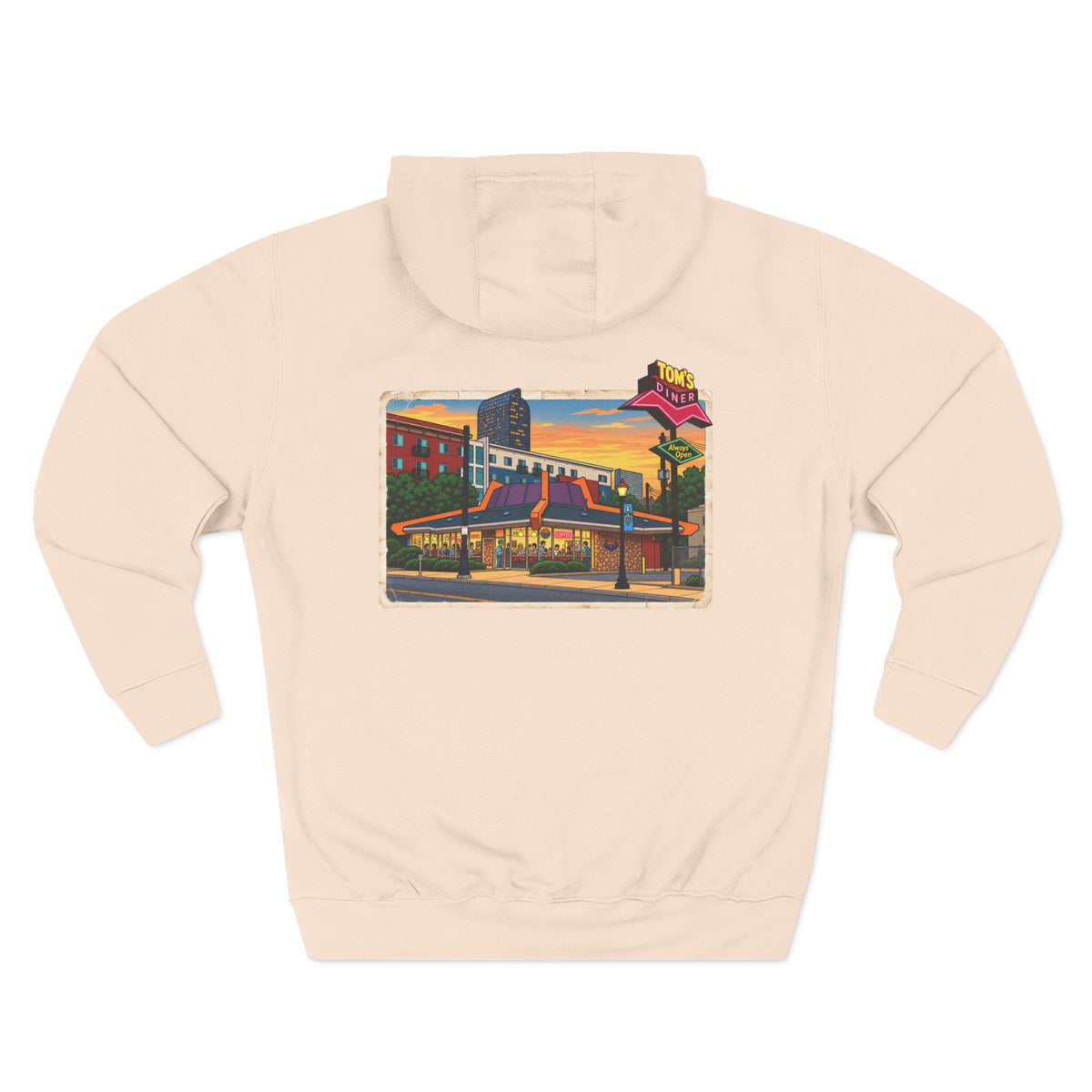 TOM'S DINER cartoon style - Hoodie