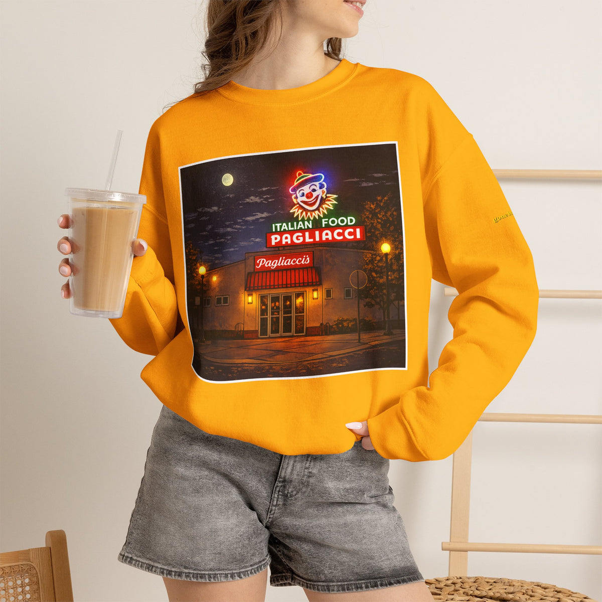 Pagliacci's night scene | Native303 Sweatshirt