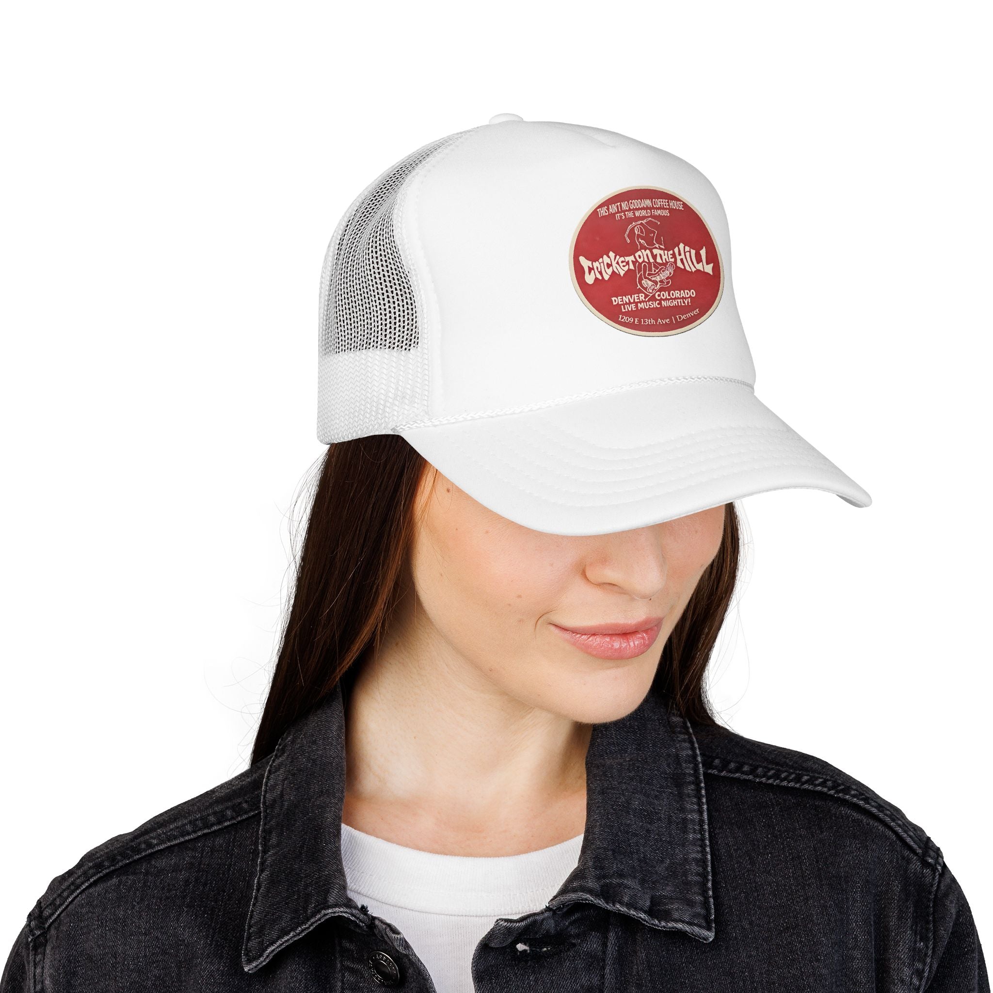Cricket on the Hill Trucker Hat — Vintage Sailboat Foam Cap