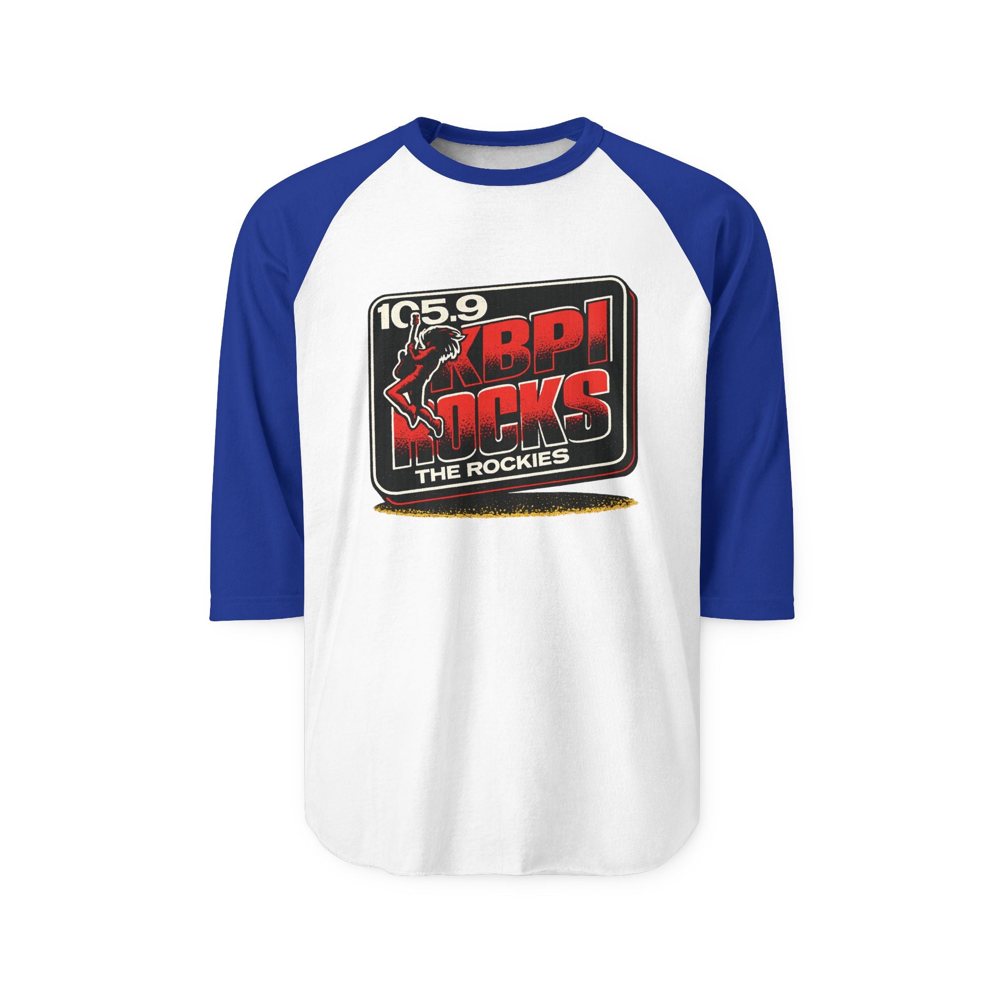 105.9 KBPI ROCKS THE ROCKIES | Retro Baseball Tee
