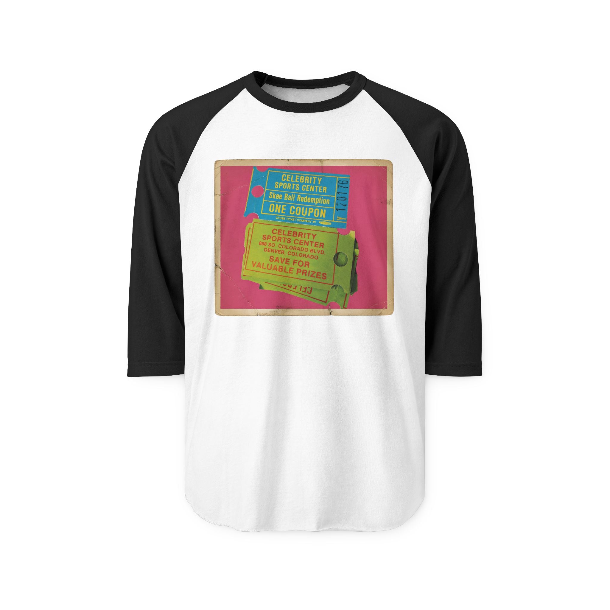 Celebrity Skee-ball tickets | Retro Baseball Tee