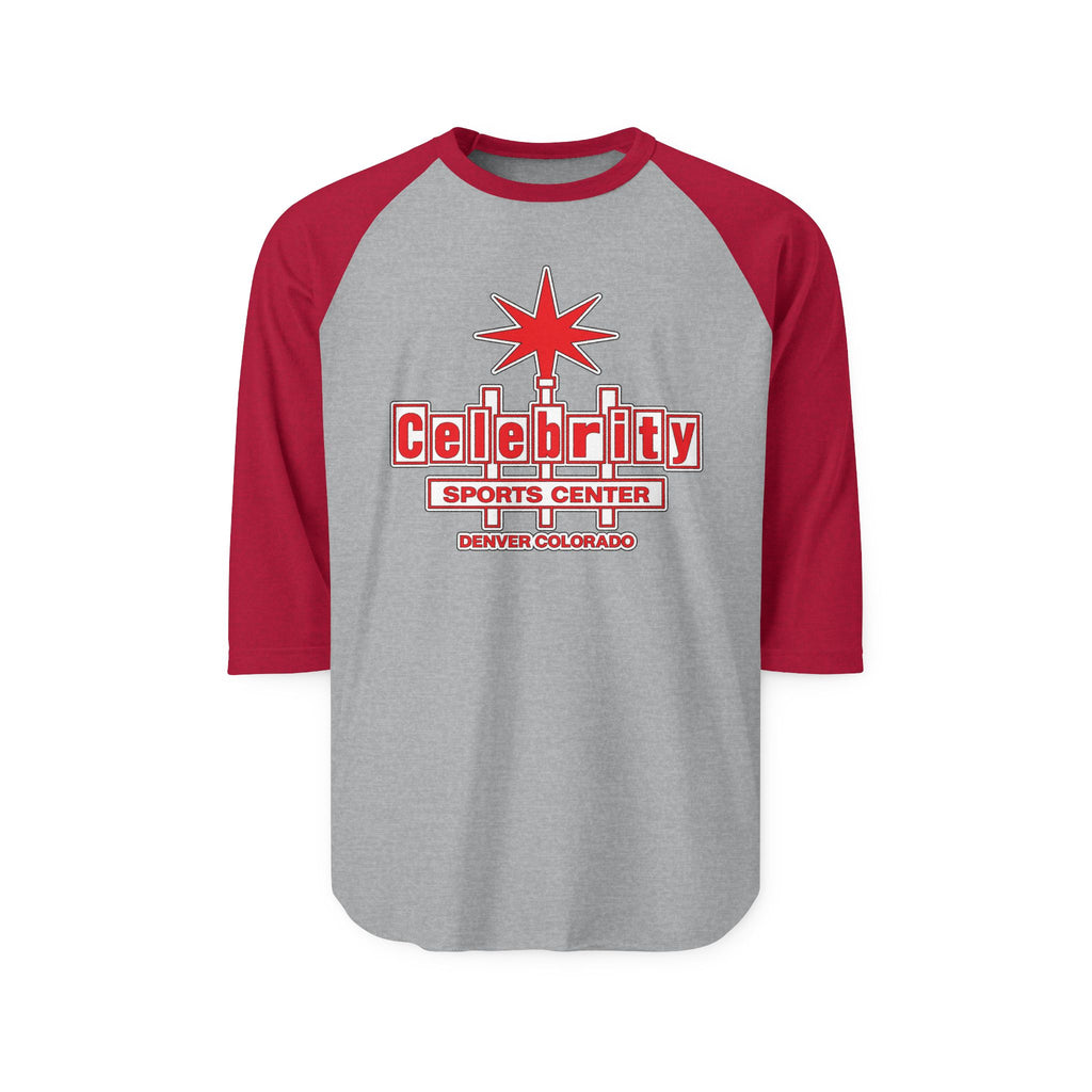 CELEBRITY SPORTS CENTER RED | Retro Baseball Tee