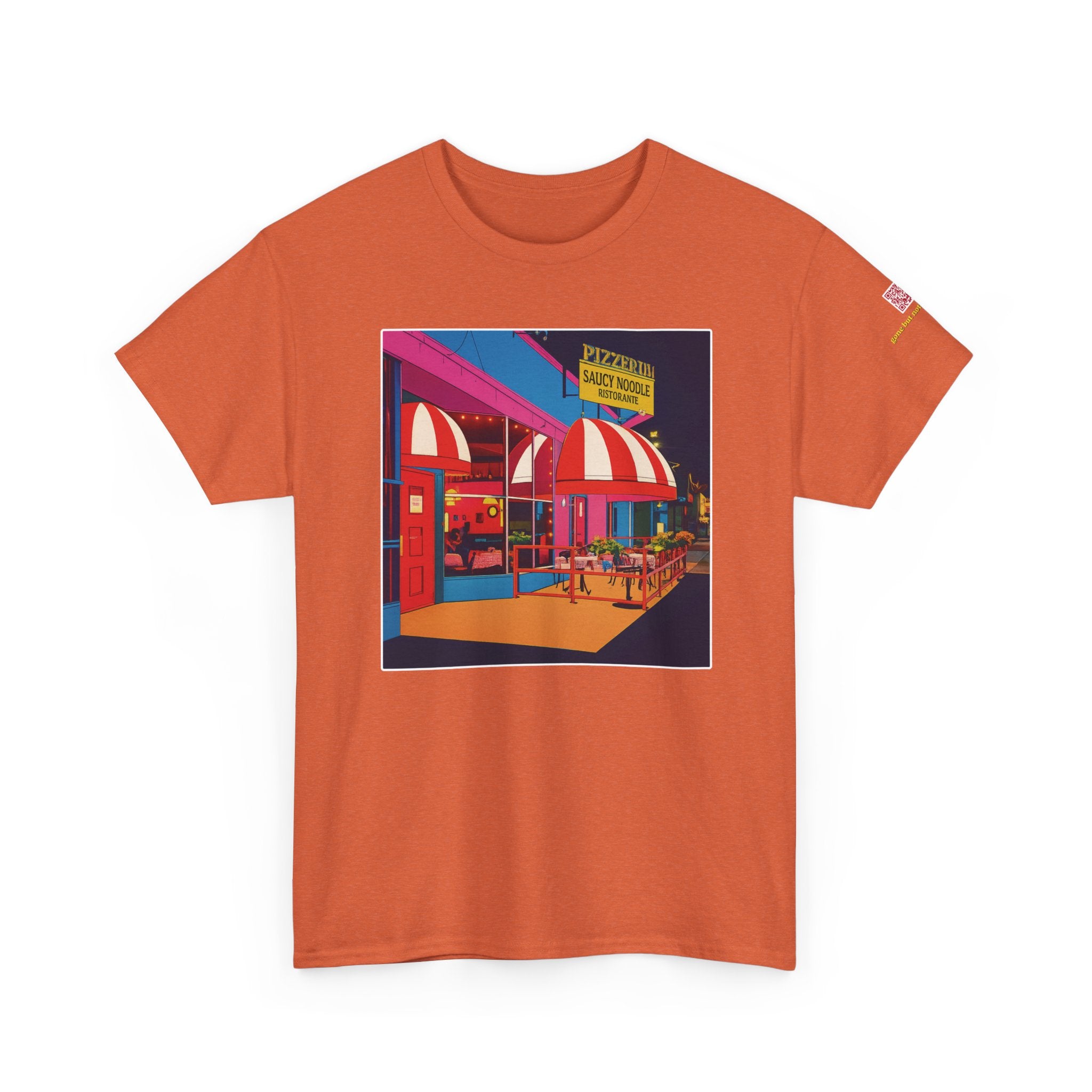 The Saucy Noodle pop art comic style - vintage Denver gear