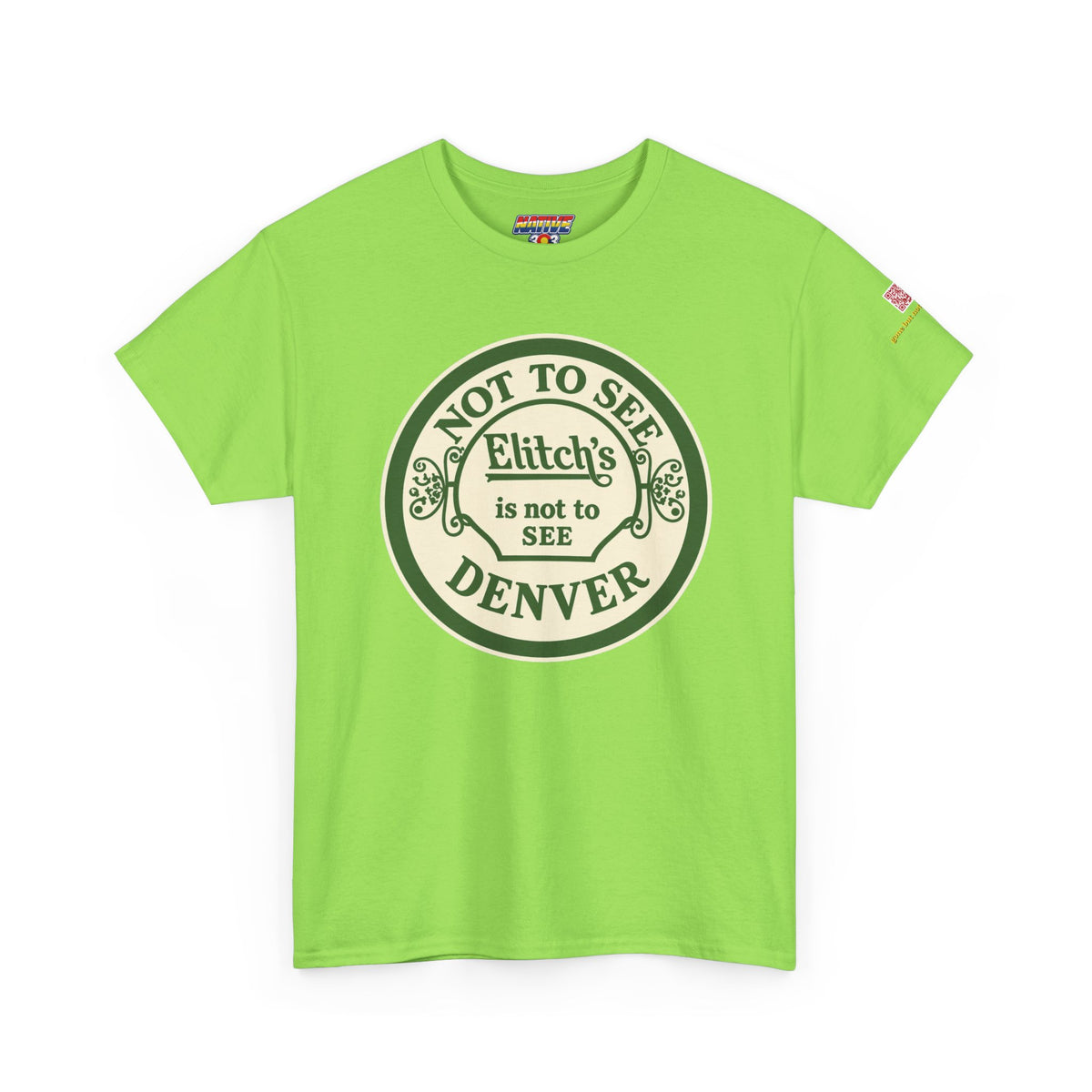 Elitch Gardens GREEN - vintage Denver gear