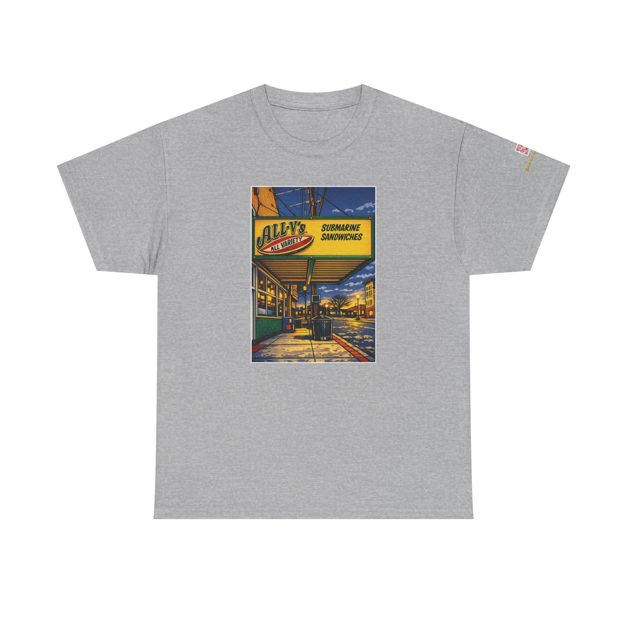 All-V's comic style design- vintage Denver gear