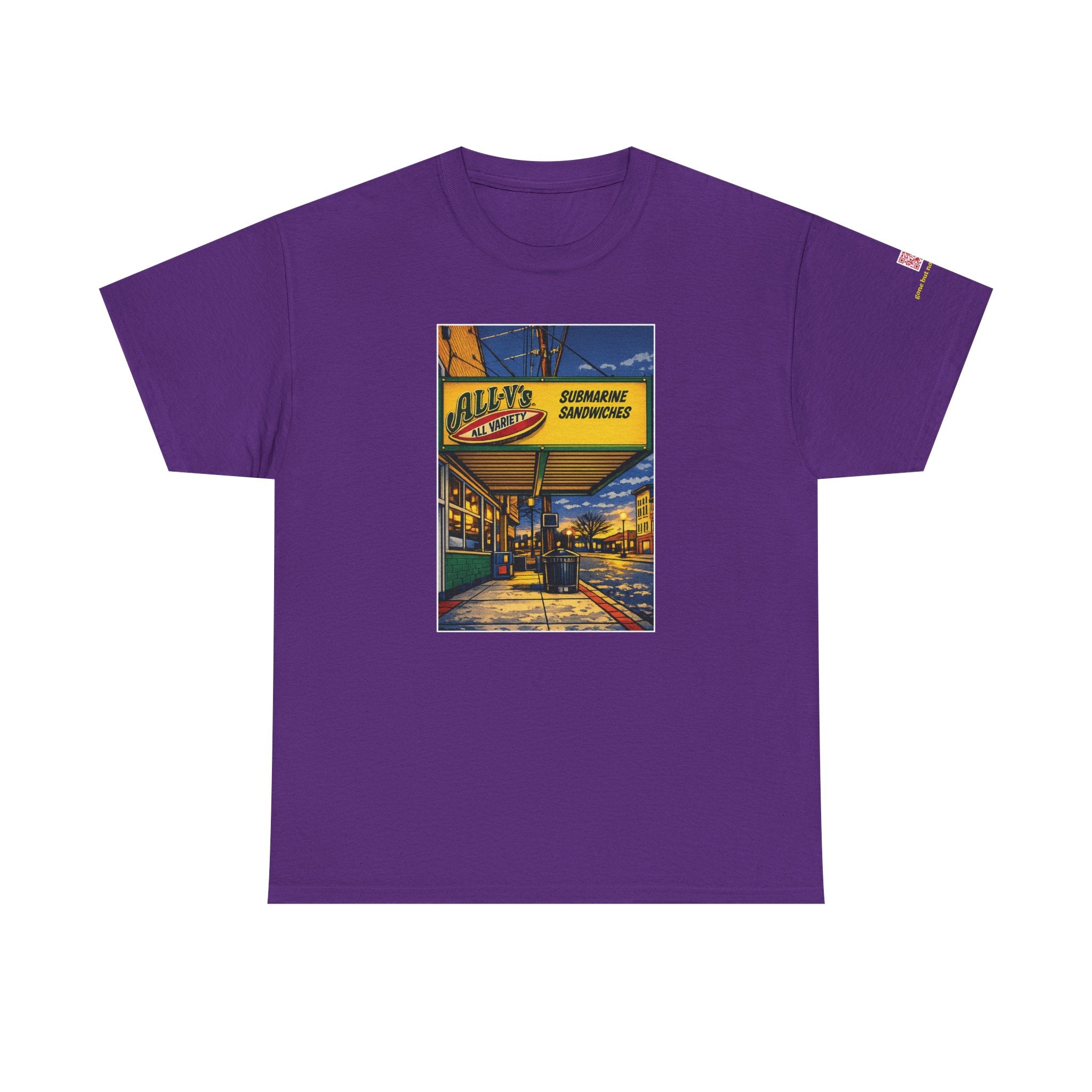 All-V's comic style design- vintage Denver gear
