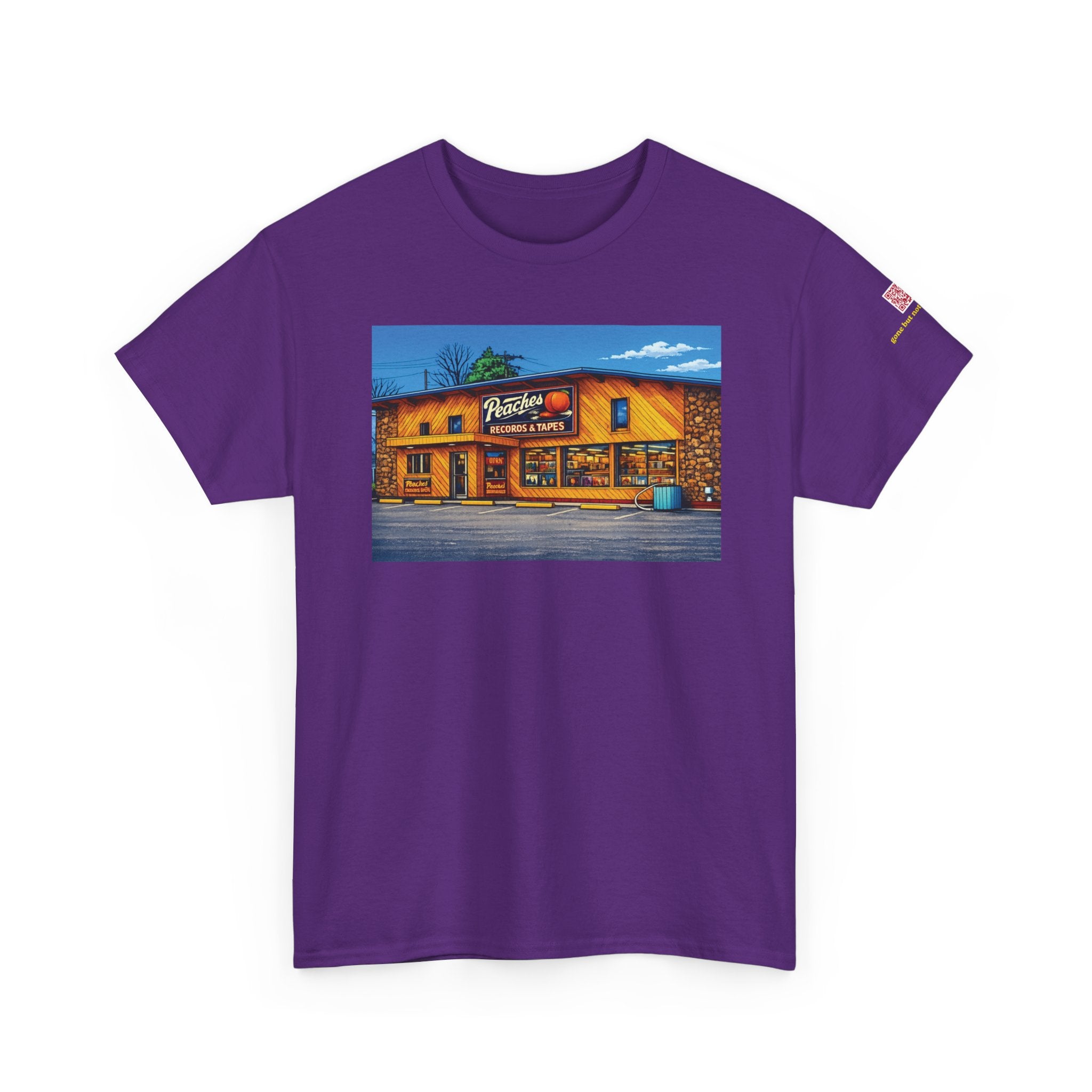 Peaches Records and Tapes (comic style) - vintage Denver gear