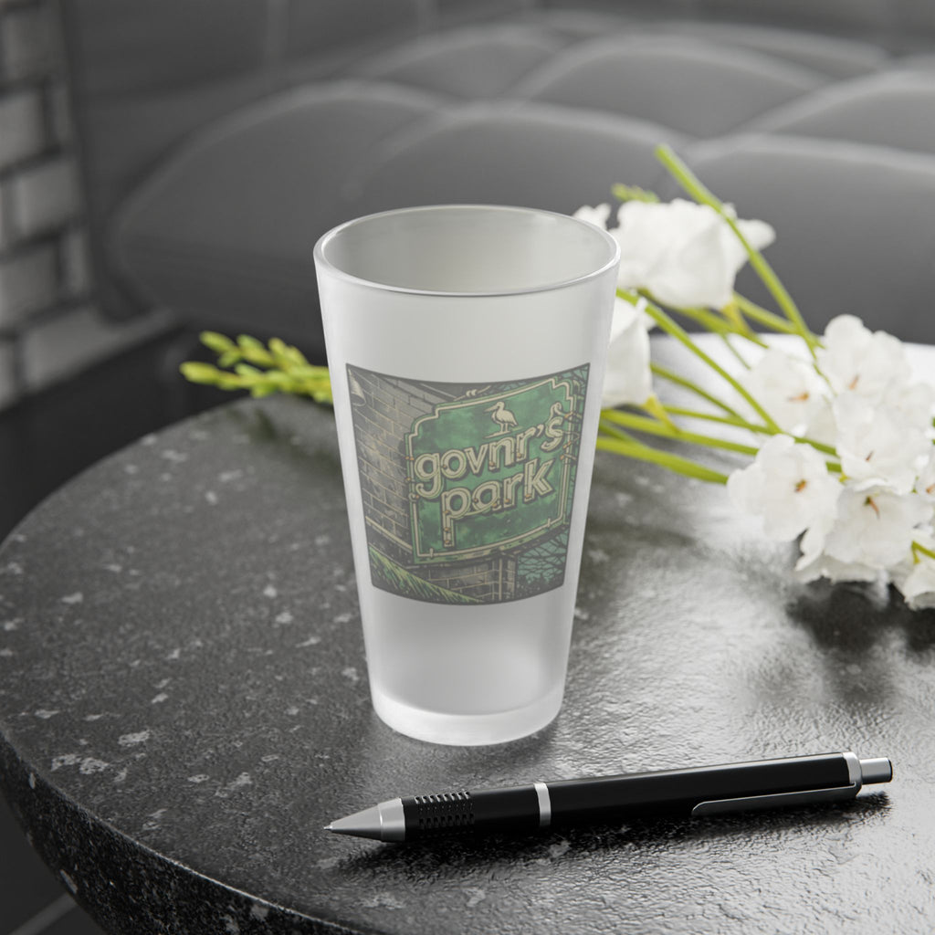 Govnr's Park Frosted Pint Glass 16oz