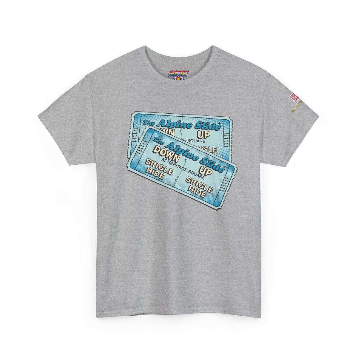 Alpine Slide comic style design- vintage Denver gear