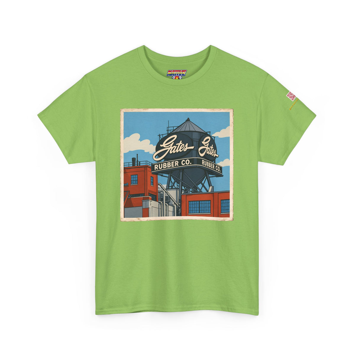 Gates water tower - cartoon style - vintage Denver gear
