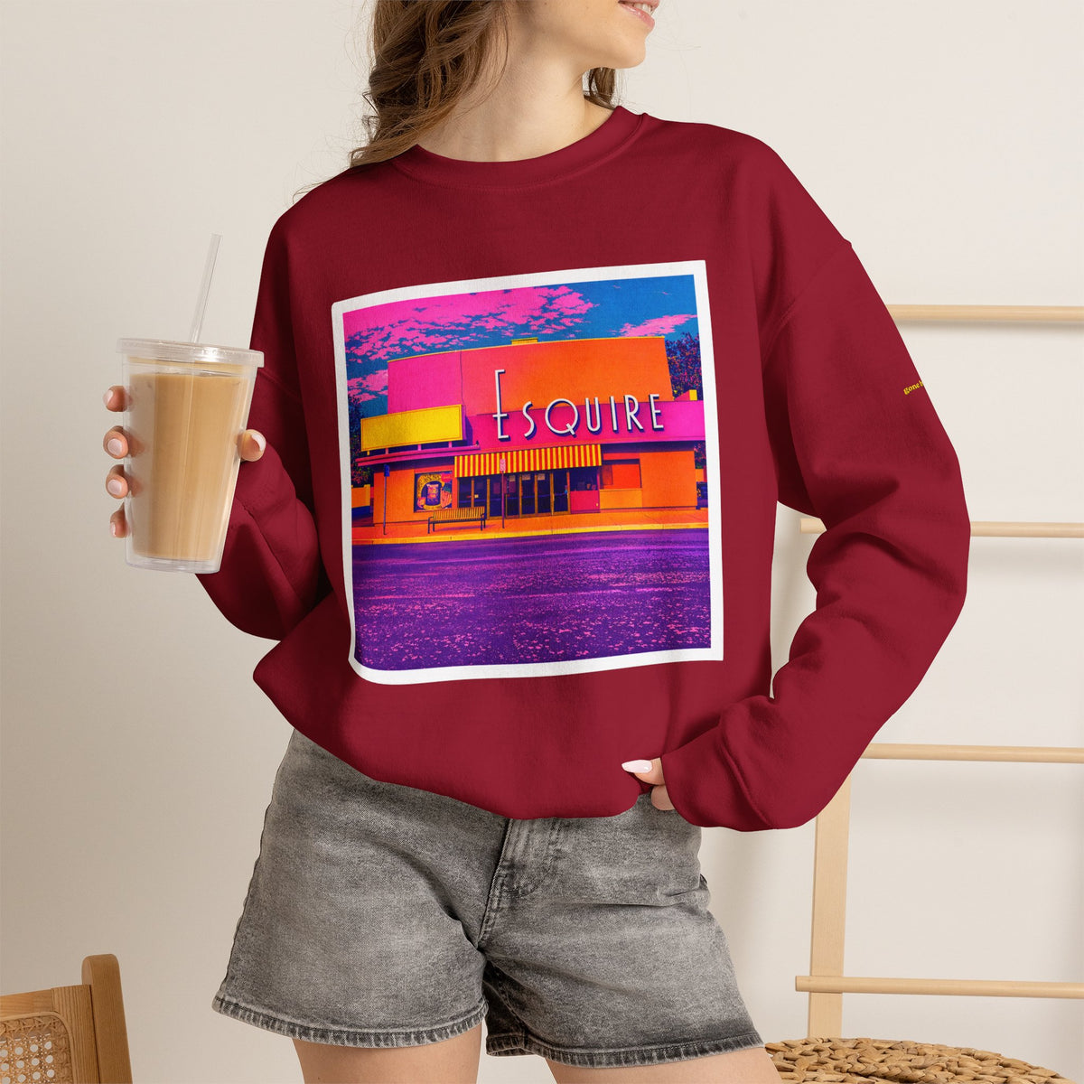 Esquire Theater (pop-art style)| Native303 Sweatshirt