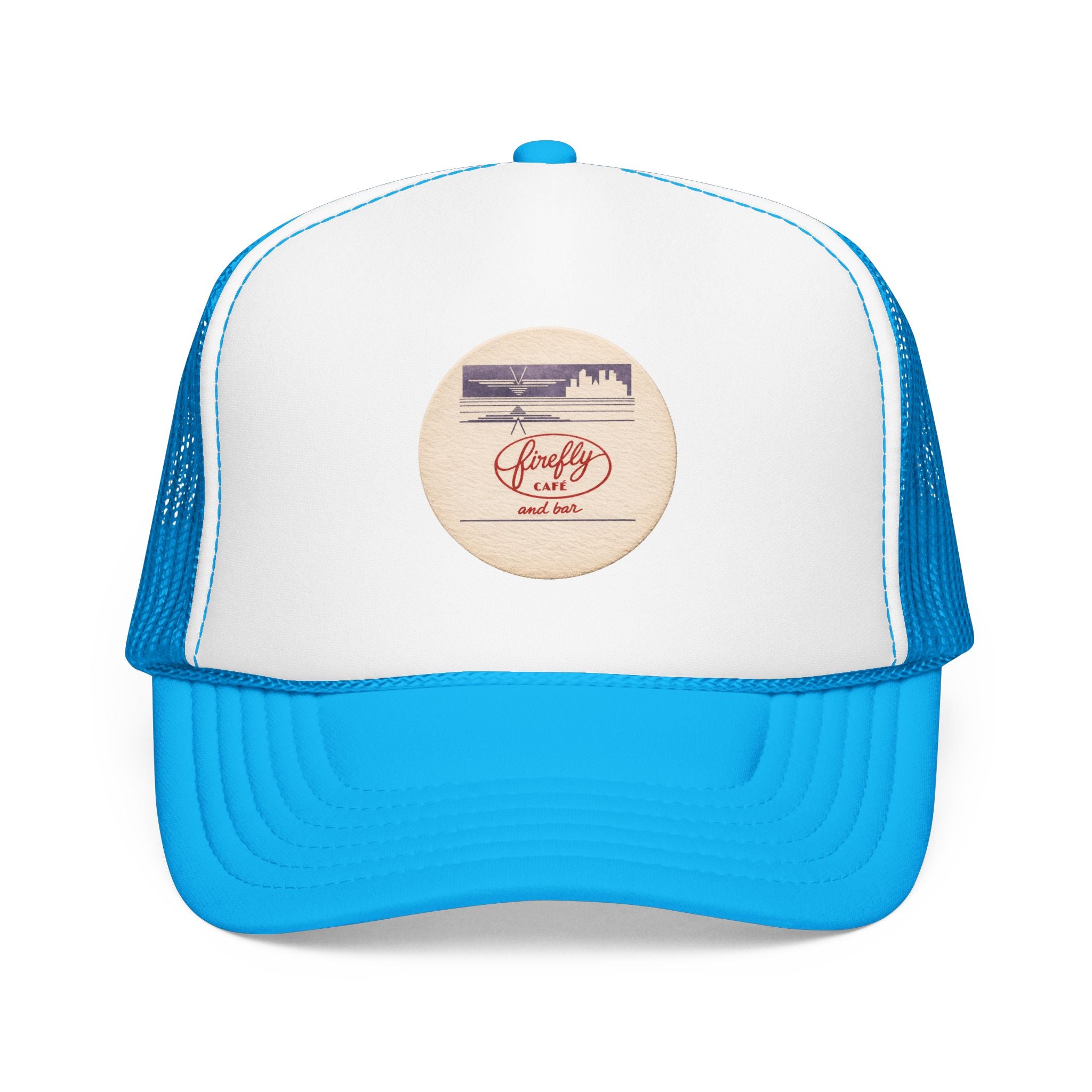 Firefly Cafe and Bar Trucker Hat — Vintage Sailboat Foam Cap