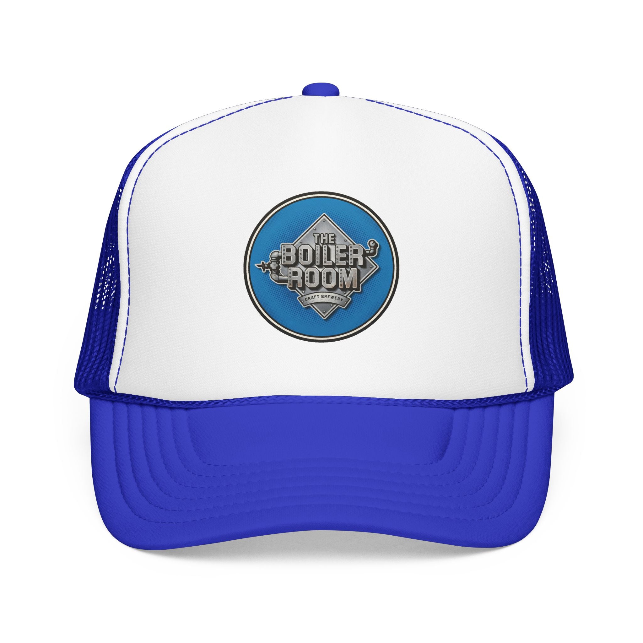 Boiler Room Trucker Hat — Vintage Sailboat Foam Cap
