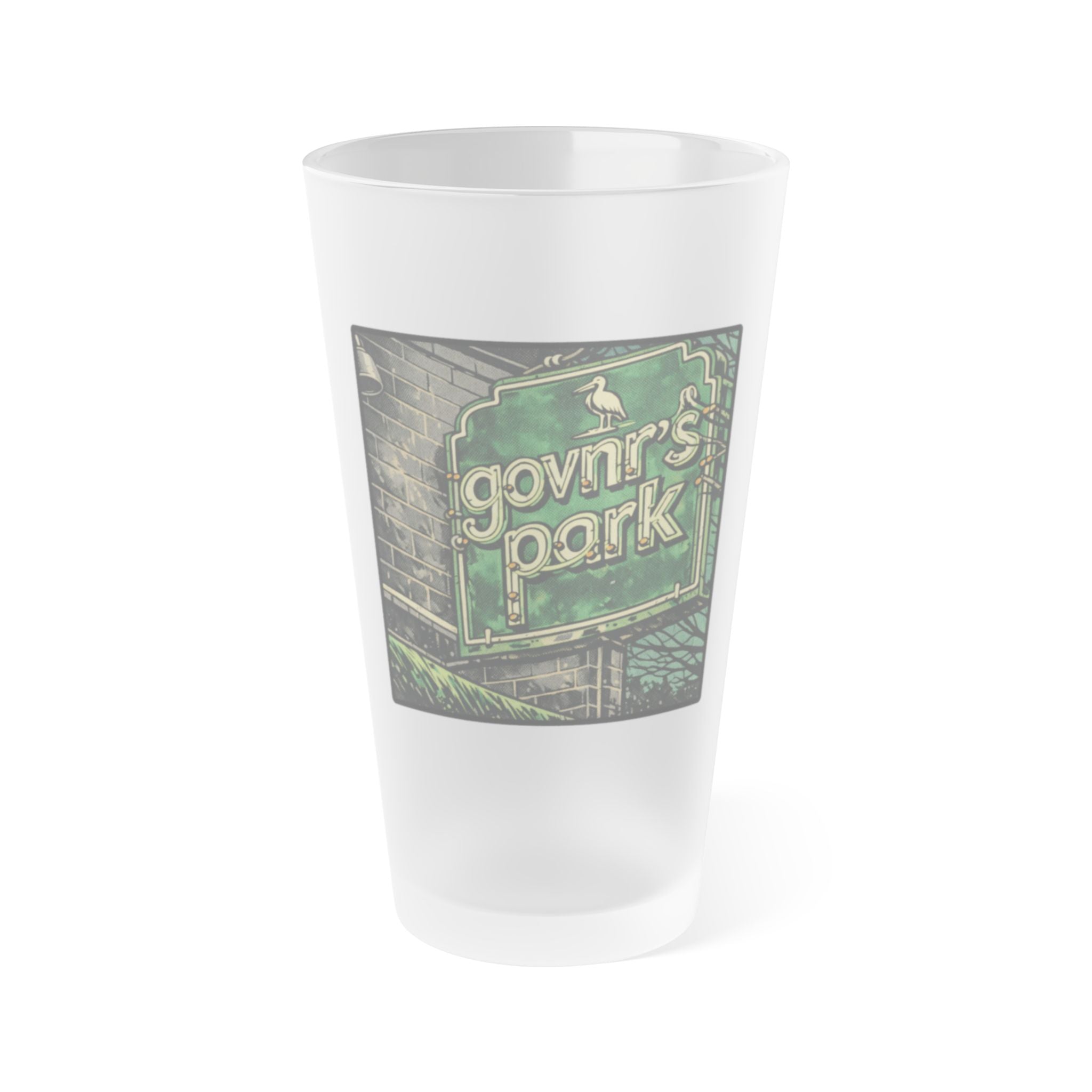 Govnr's Park Frosted Pint Glass 16oz