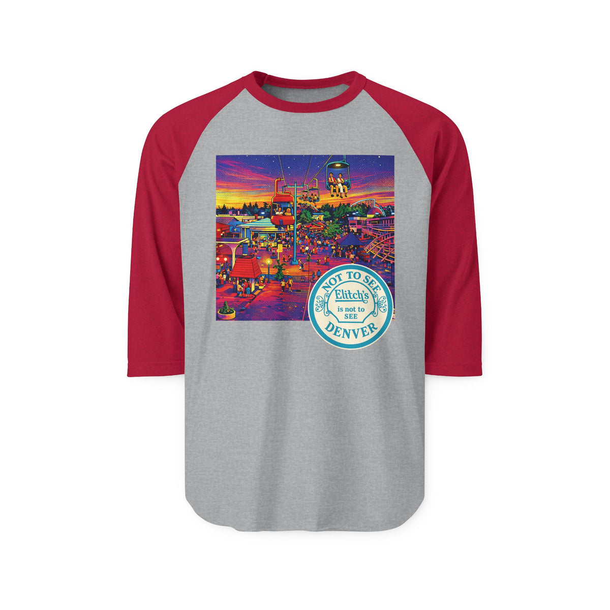 ELITCH GARDENS NEON POP ART | Retro Baseball Tee