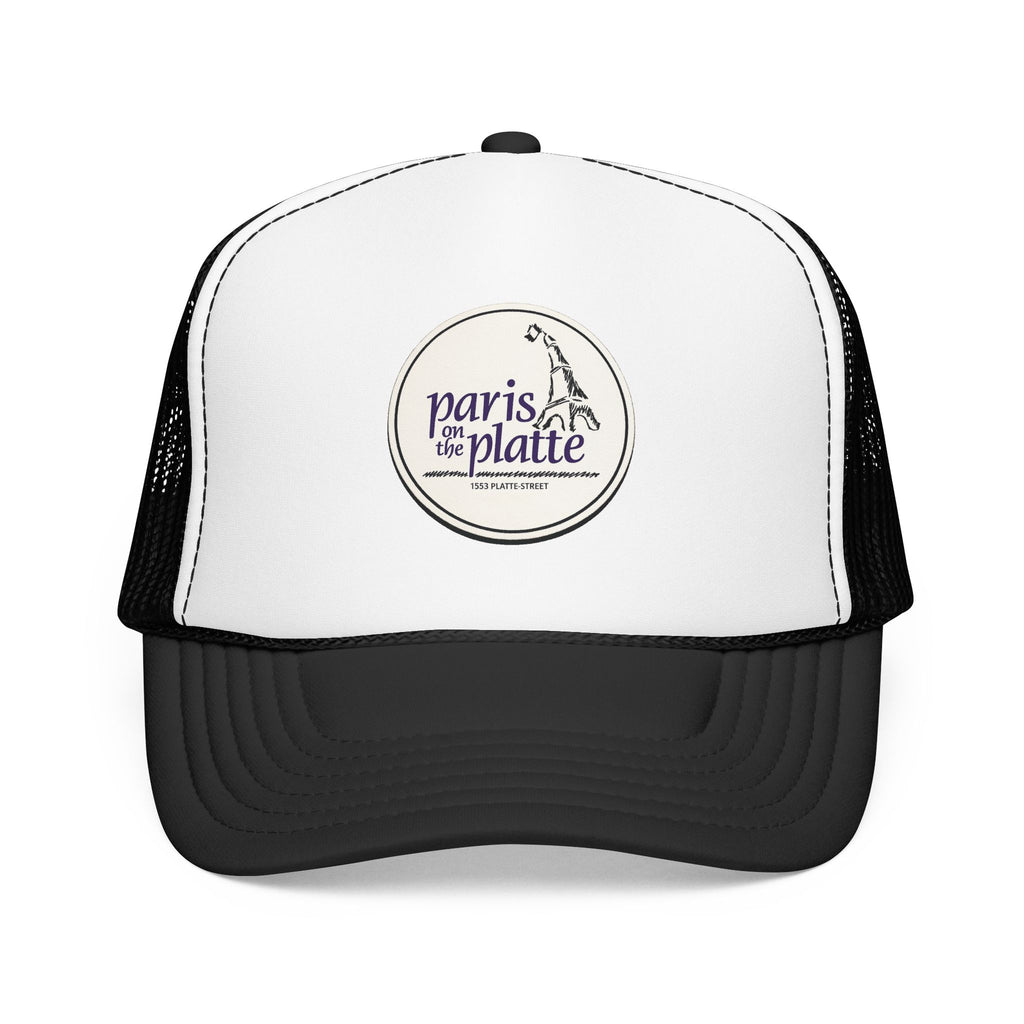 Paris on the Platte Trucker Hat — Vintage Sailboat Foam Cap