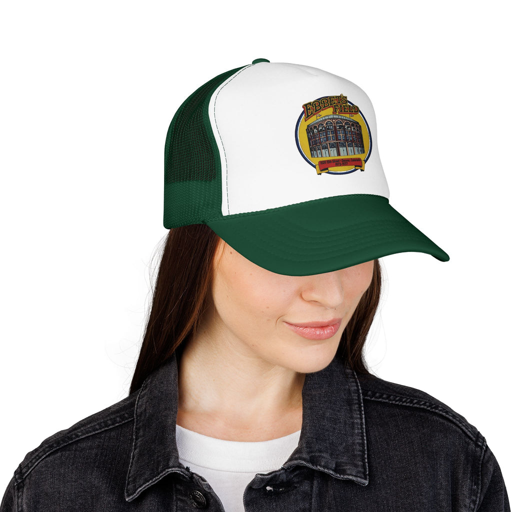 Ebbet's Field Trucker Hat — Vintage Sailboat Foam Cap
