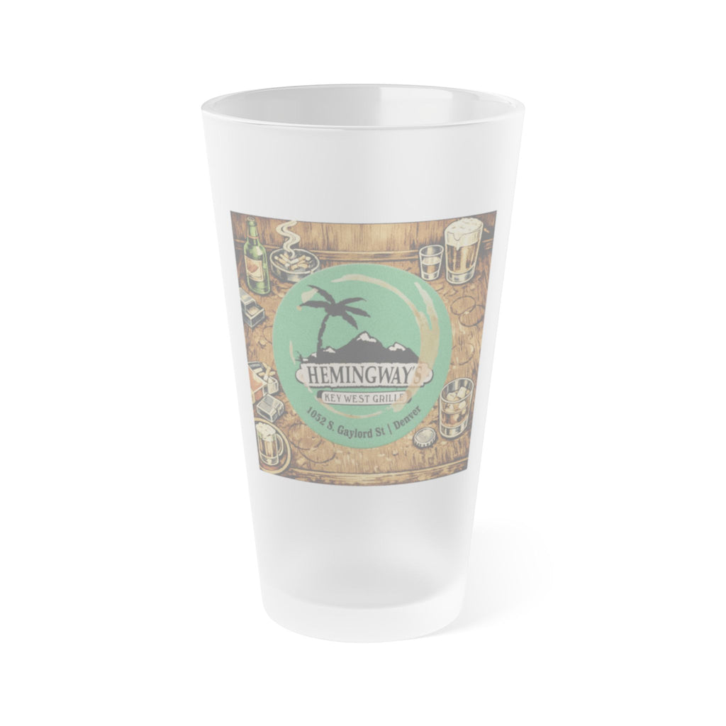 HEMINGWAY'S - HAPPY HOUR | Frosted Pint Glass 16oz