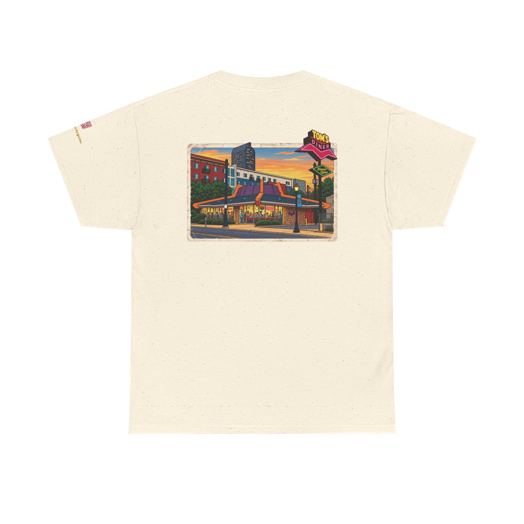 TOM'S DINER cartoon style - vintage Denver gear