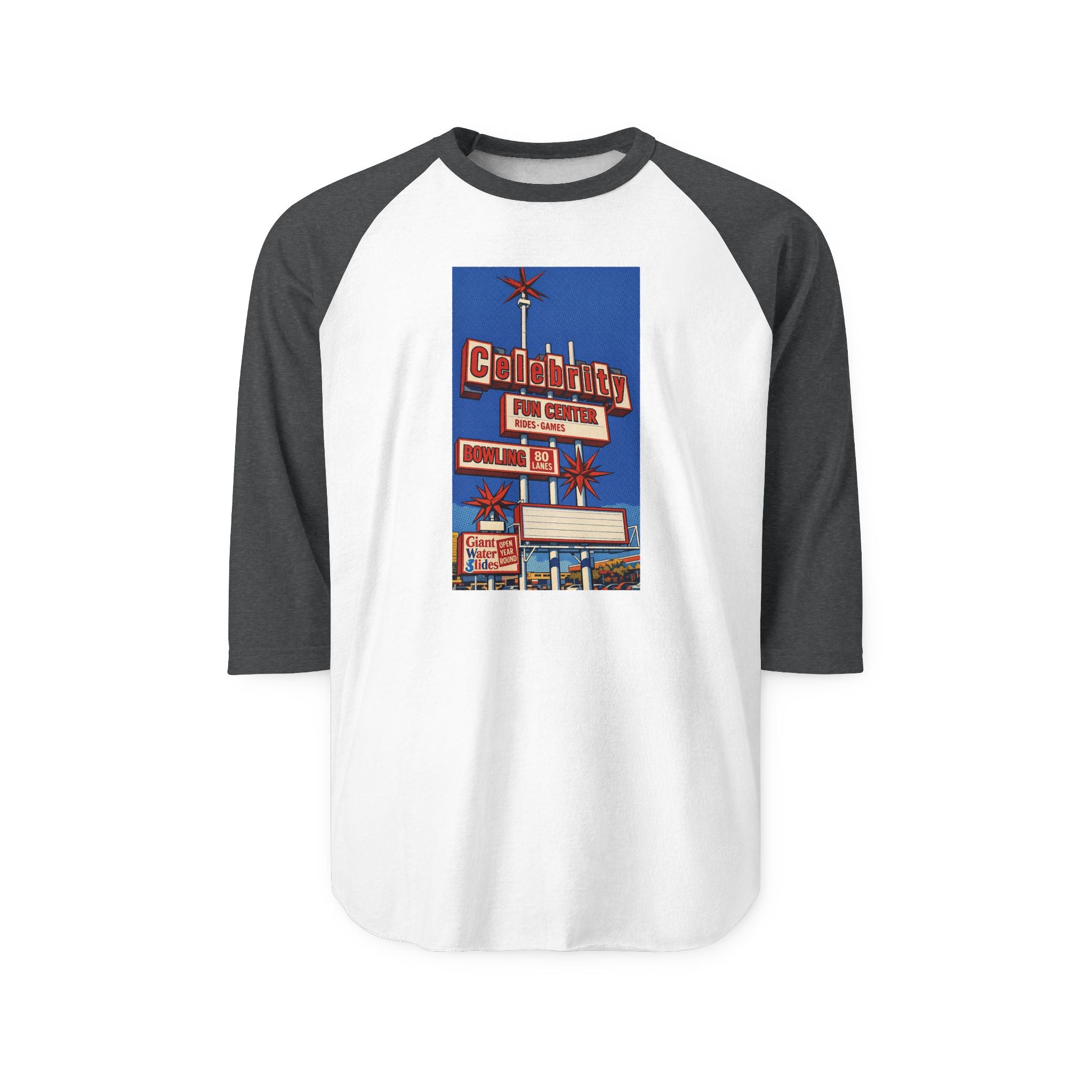 CELEBRITY FUN CENTER | Retro Baseball Tee