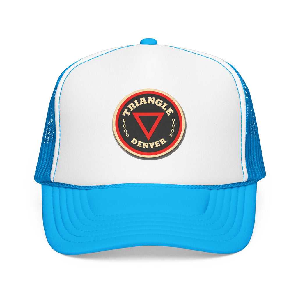 Triangle Bar Trucker Hat — Vintage Sailboat Foam Cap
