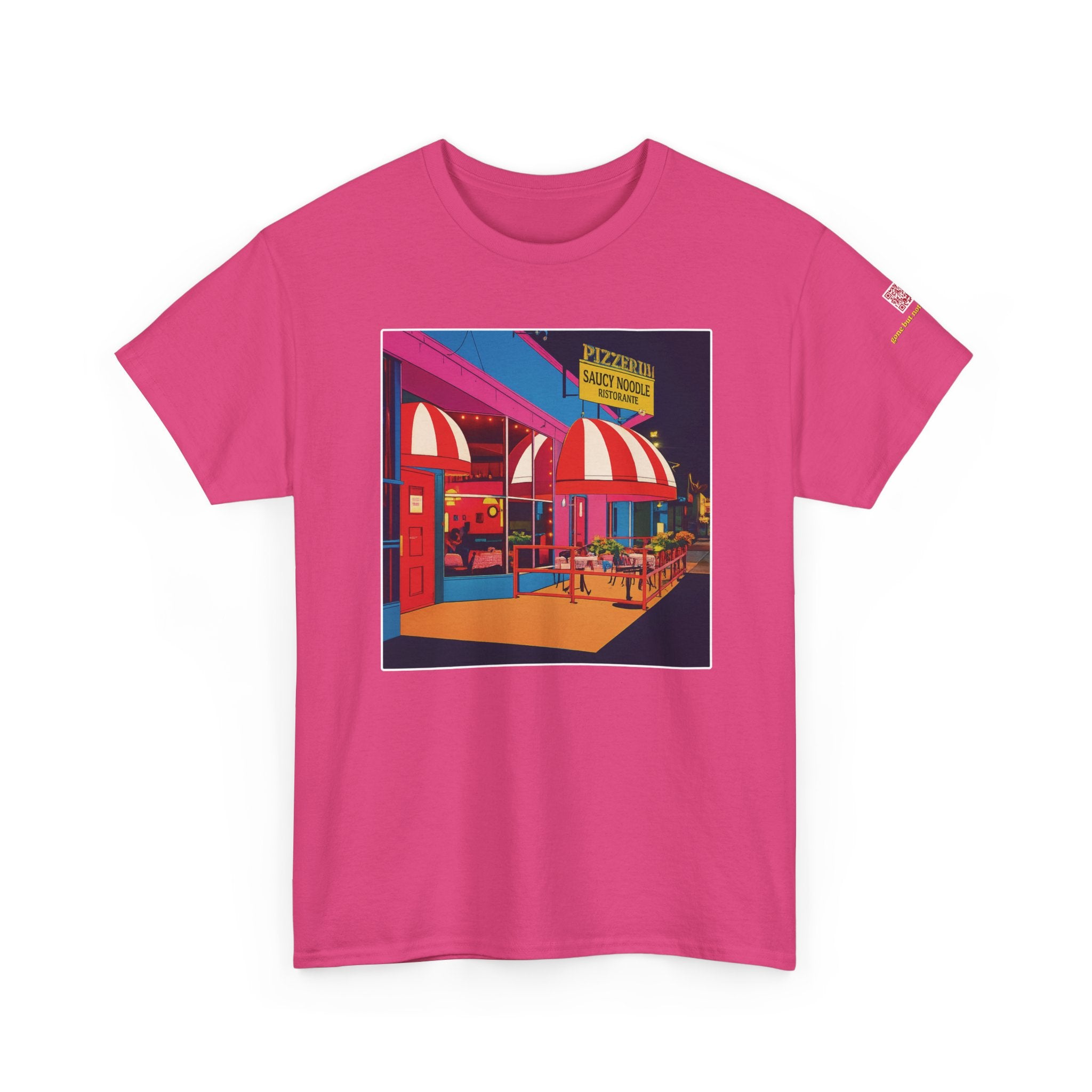 The Saucy Noodle pop art comic style - vintage Denver gear